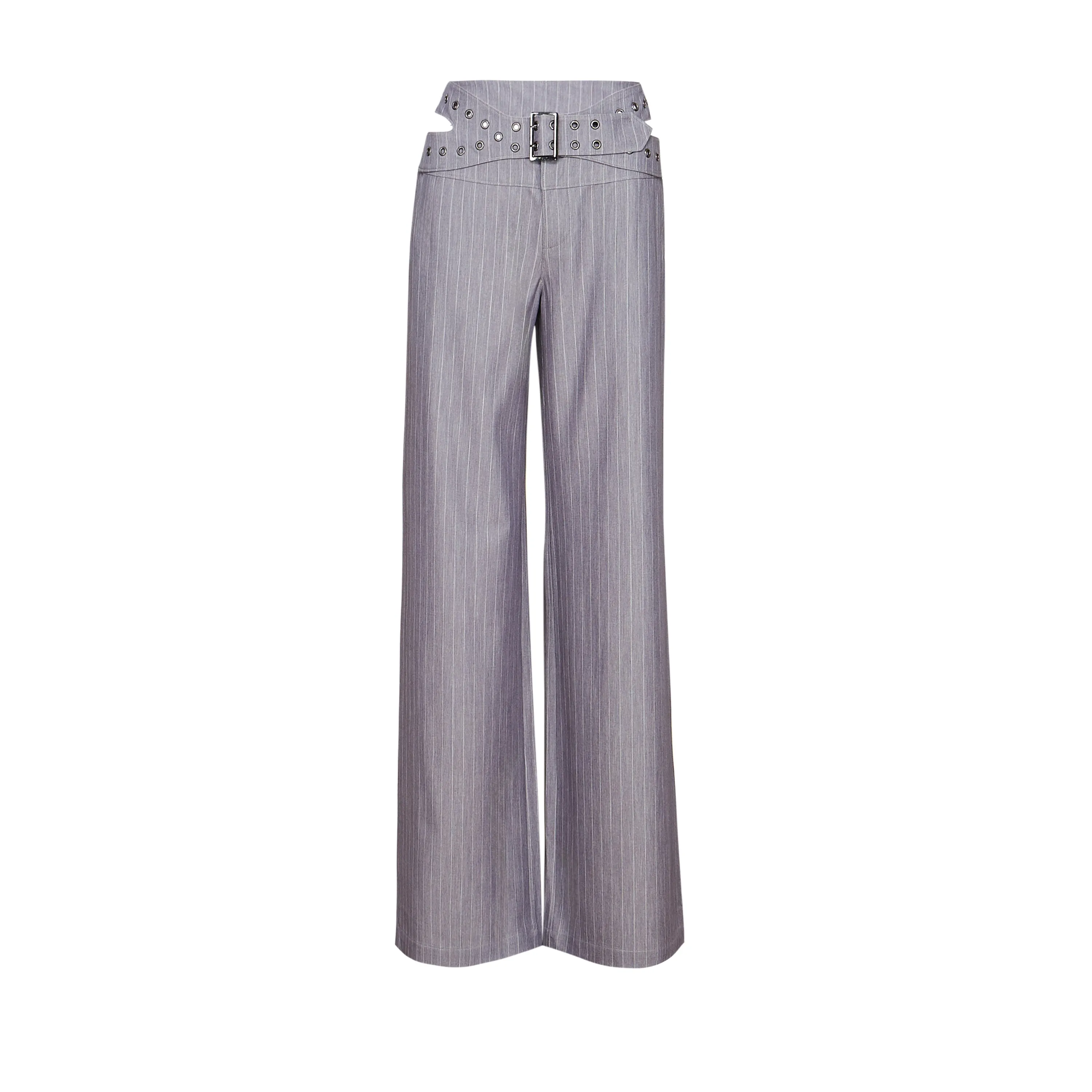 Gravity Pinstripe Baggy Pants - Charcoal Grey sold by Koi Footwear product image thumbnail 2