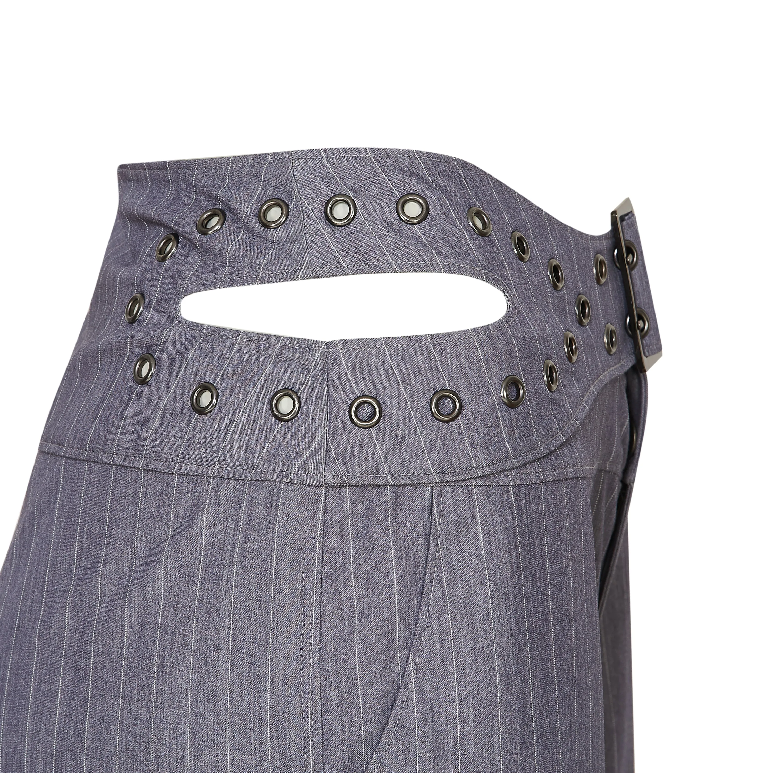 Gravity Pinstripe Baggy Pants - Charcoal Grey sold by Koi Footwear product image thumbnail 4