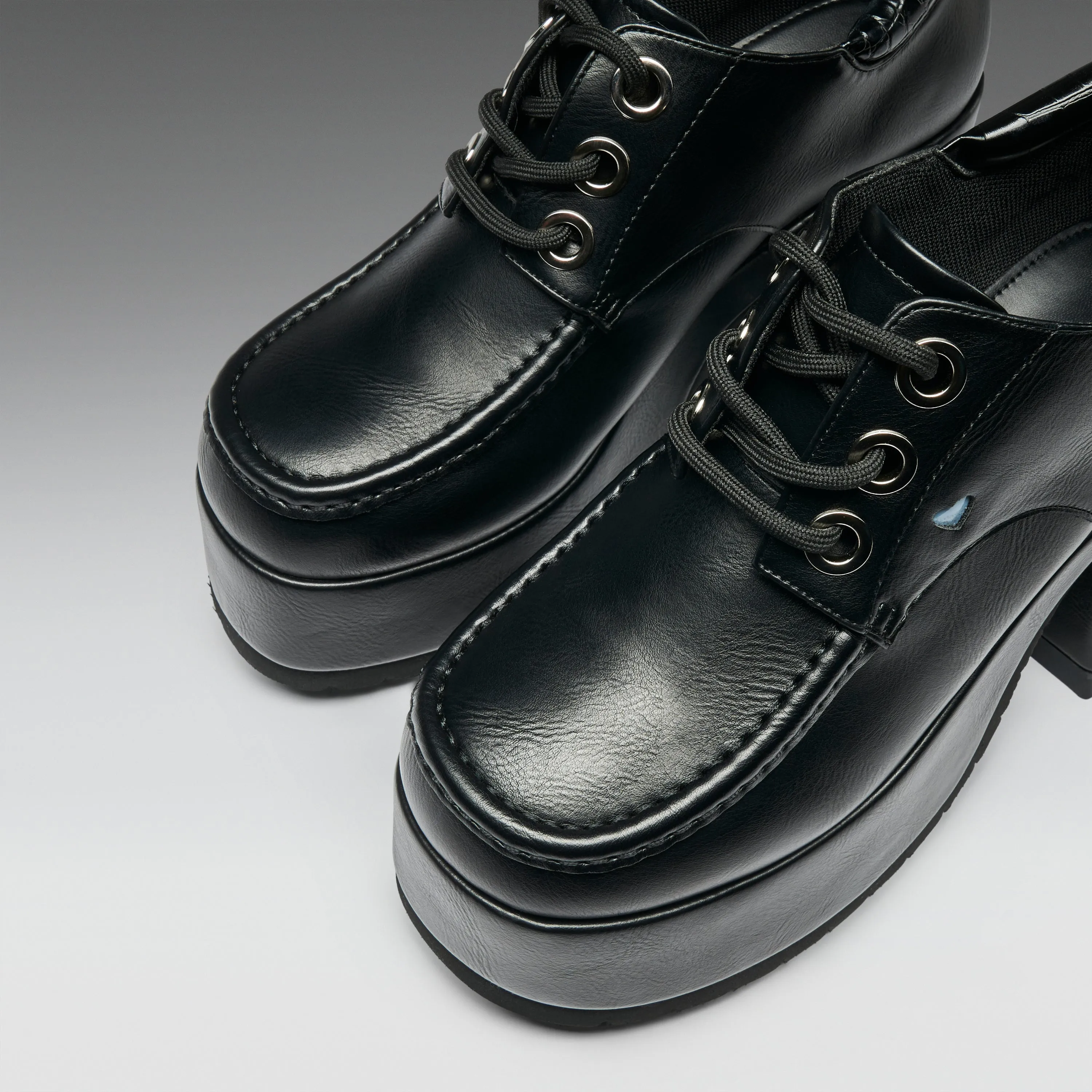 Kinetic Chunky Heeled Shoes-Black sold by Koi Footwear product image thumbnail 4