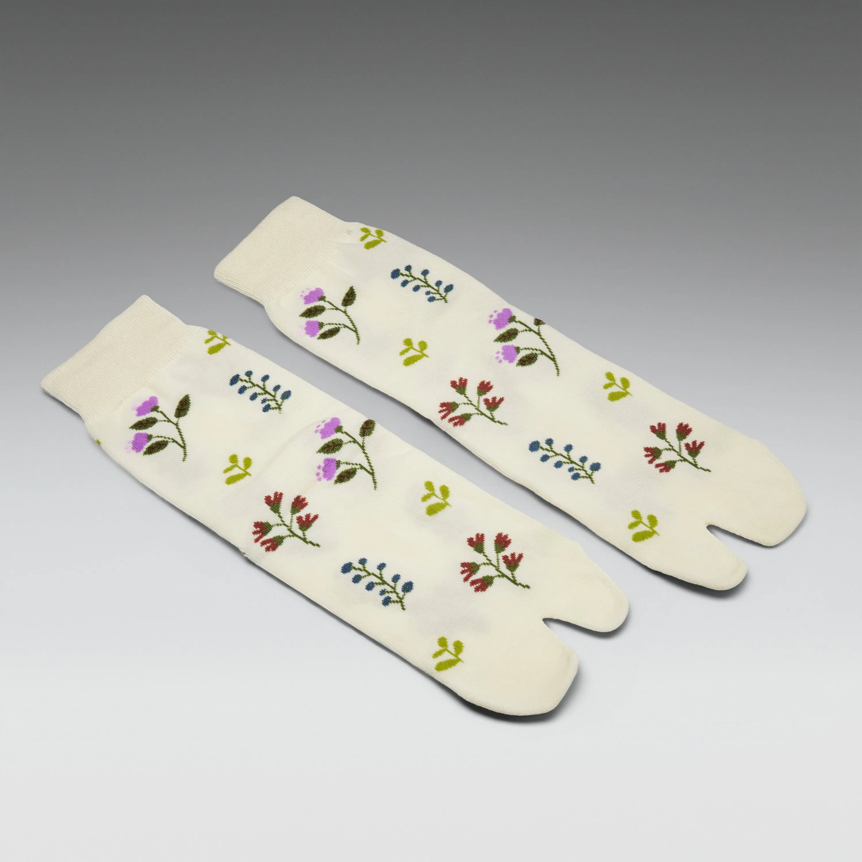 Sultan Floral Cream Tabi Socks sold by Koi Footwear