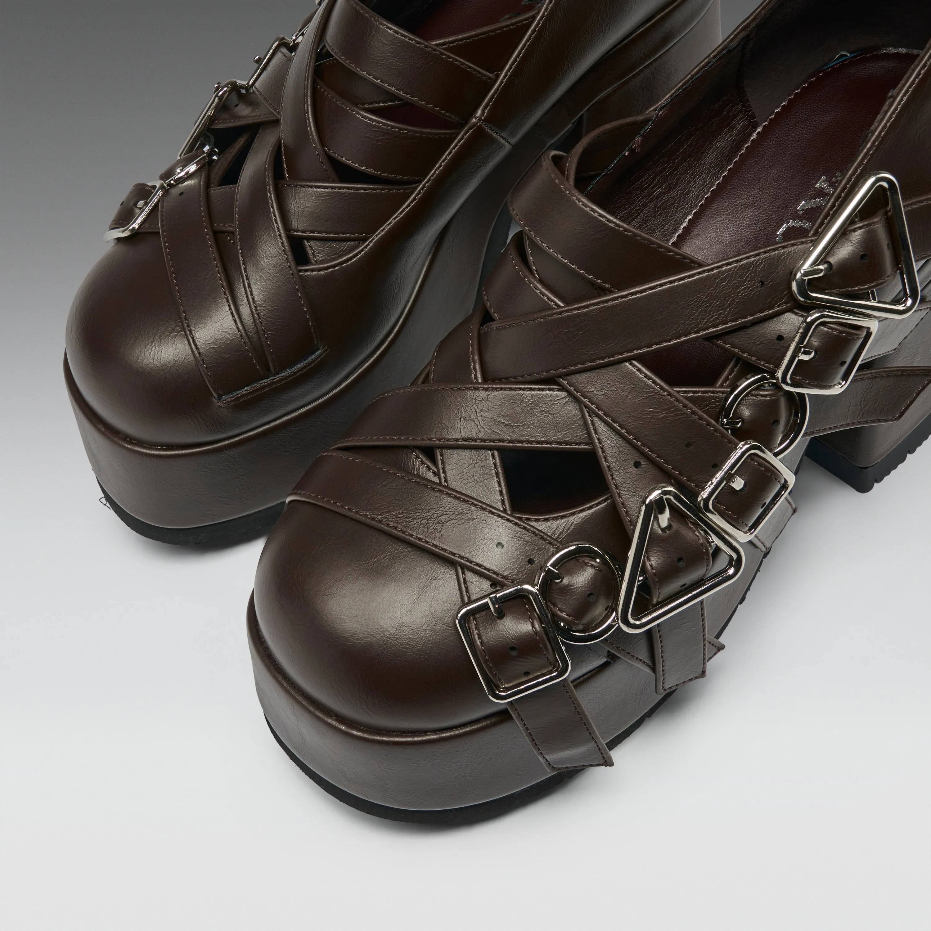 Avalon Strappy Heeled Shoes- Acorn sold by Koi Footwear product image thumbnail 4