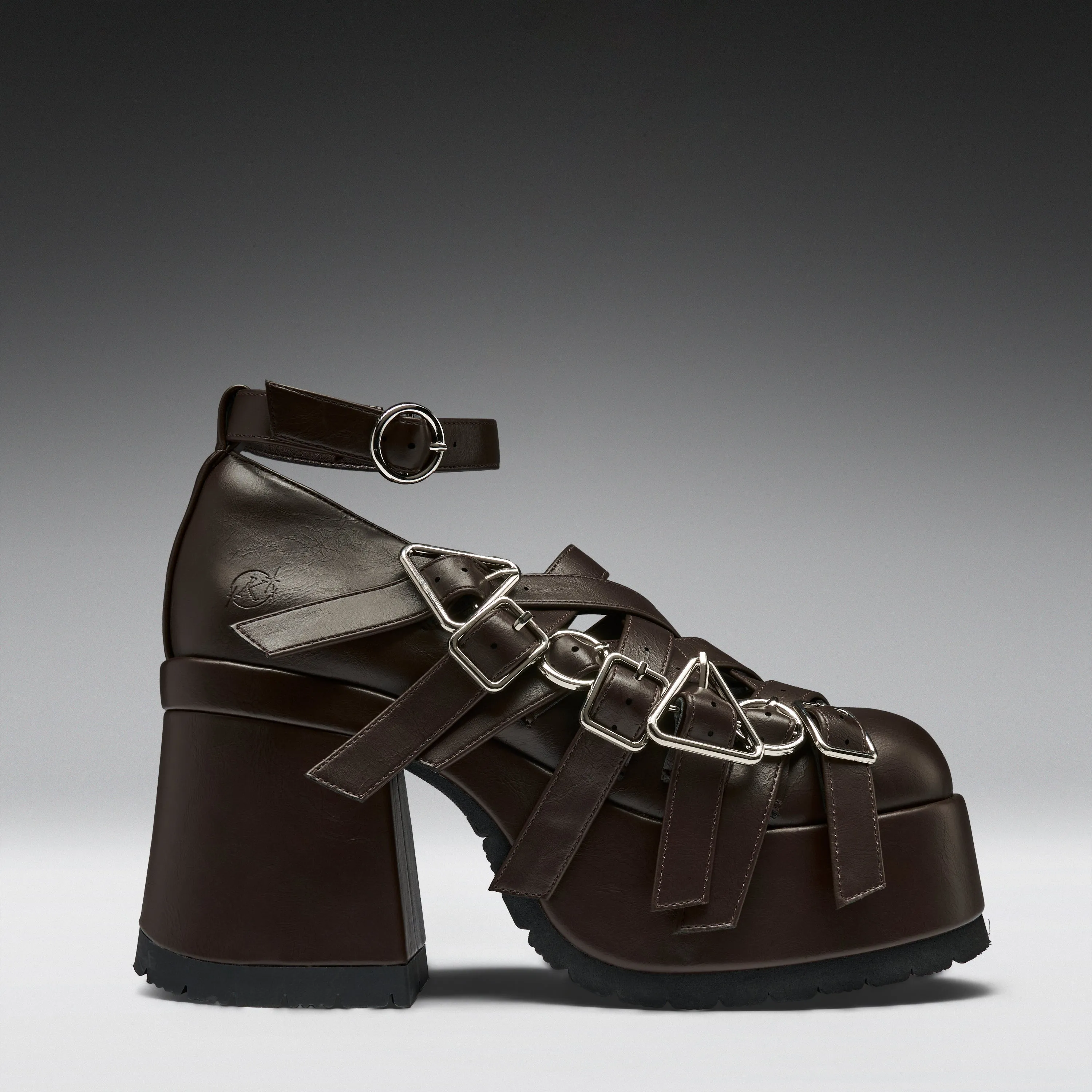Avalon Strappy Heeled Shoes- Acorn sold by Koi Footwear product image thumbnail 2
