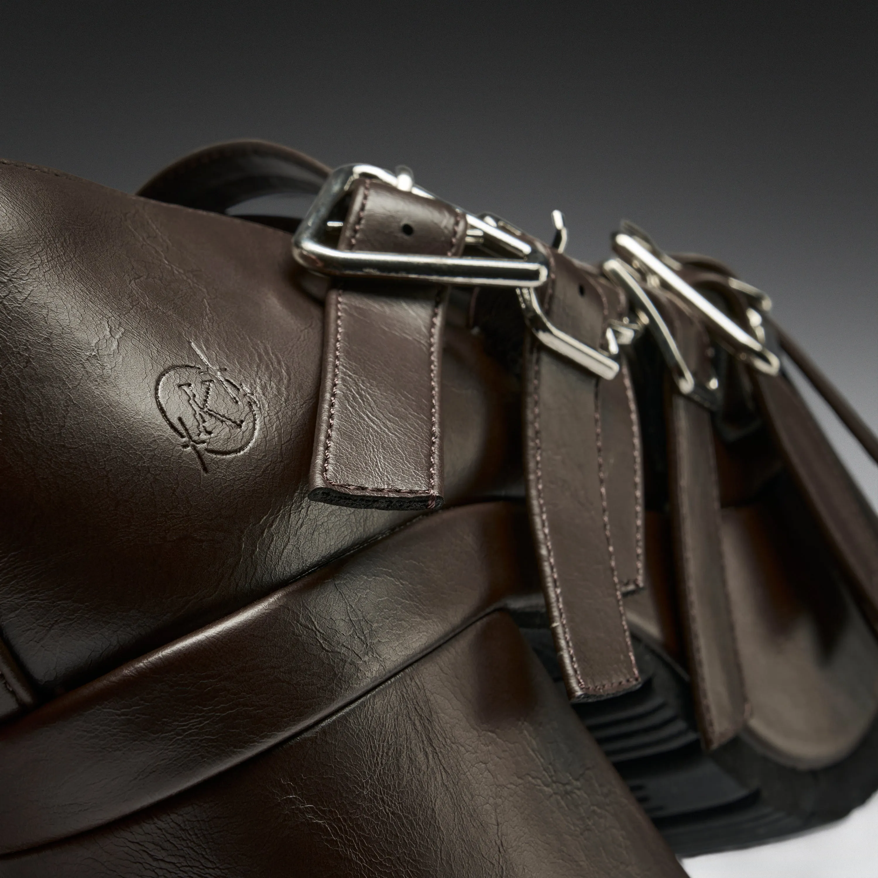 Avalon Strappy Heeled Shoes- Acorn sold by Koi Footwear product image thumbnail 3