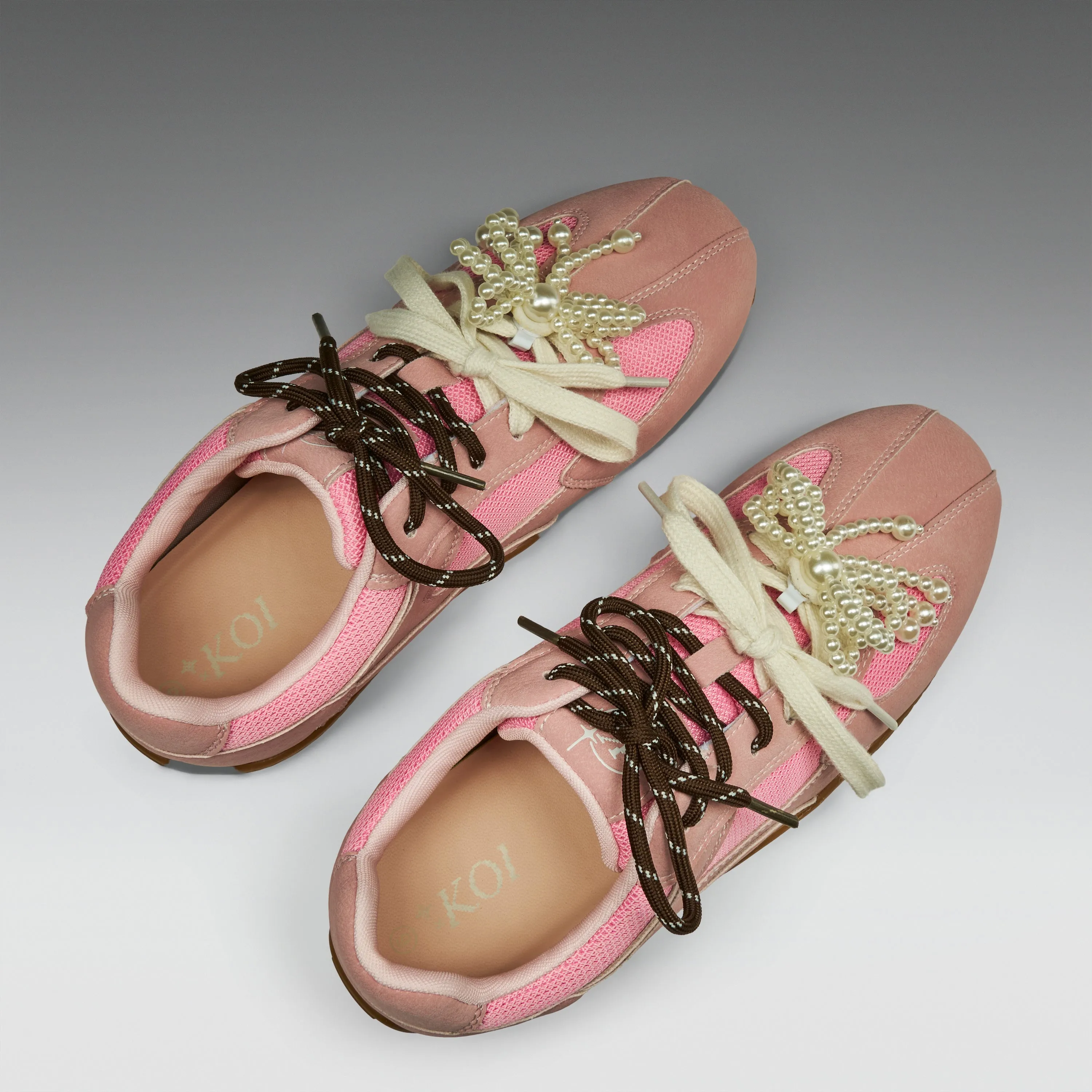 Wanderlust Flat Pearl Trainers - Dusty Pink sold by Koi Footwear product image thumbnail 5
