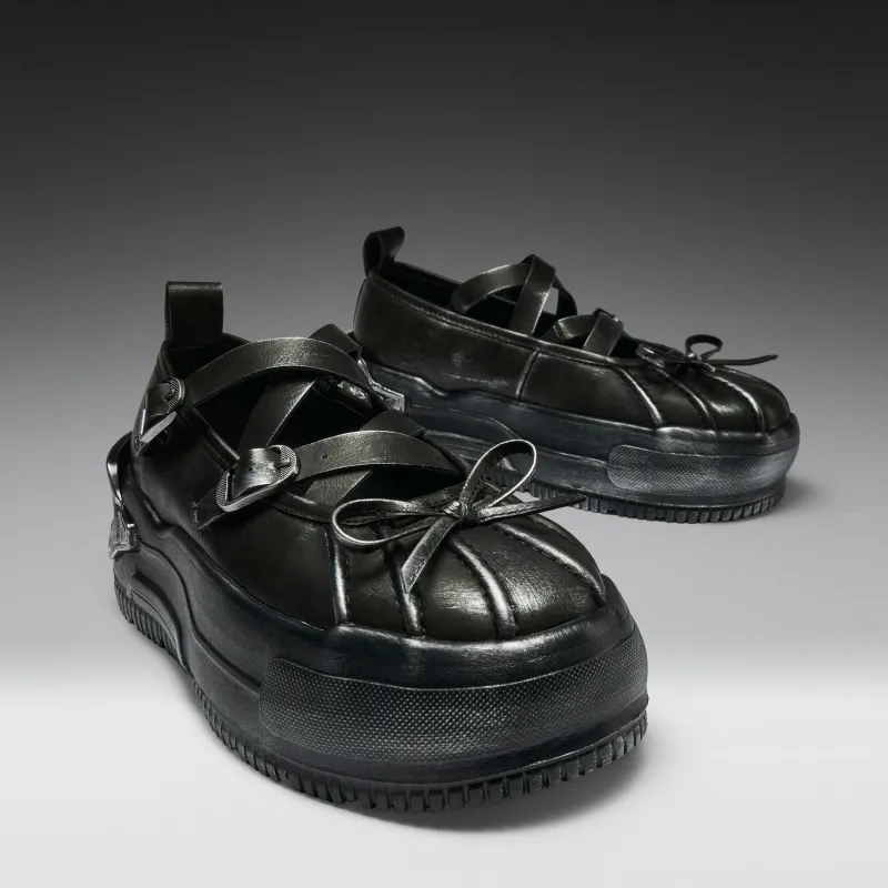 Metamorphosis Distressed Mary Janes- Charcoal made by Koi Footwear