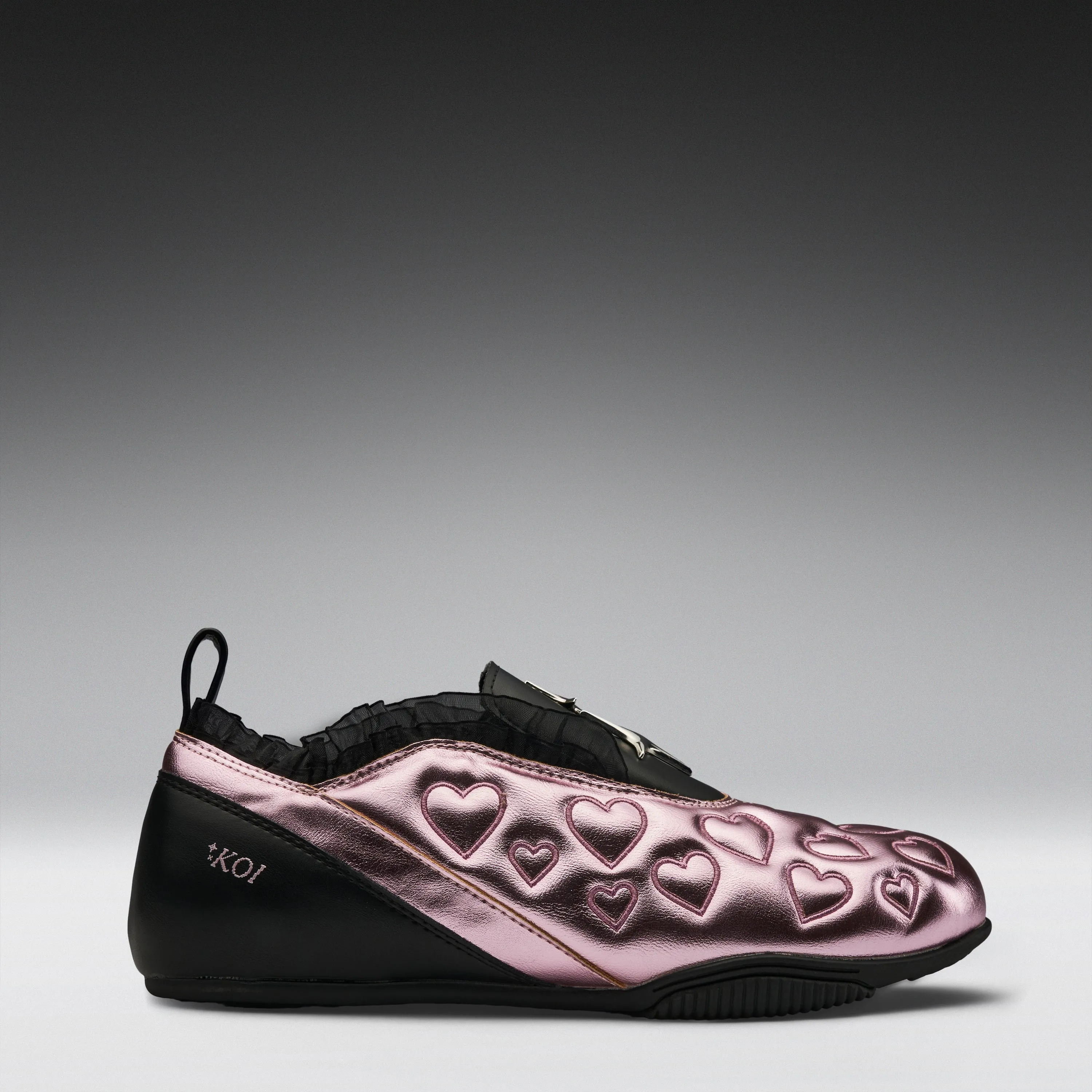 Heartbreaker Sporty Slip On Shoes- Pink sold by Koi Footwear product image thumbnail 2