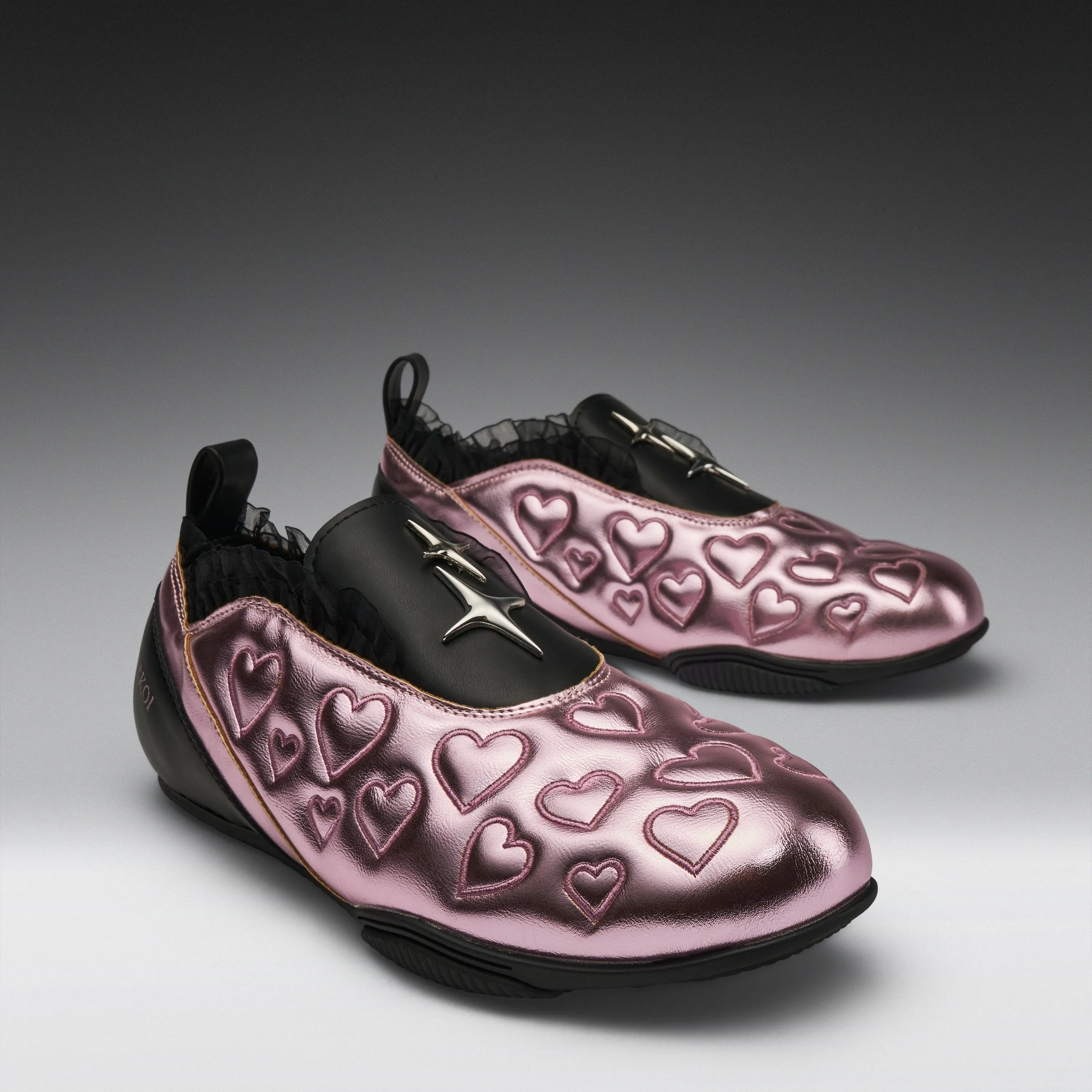 Heartbreaker Sporty Slip On Shoes- Pink sold by Koi Footwear