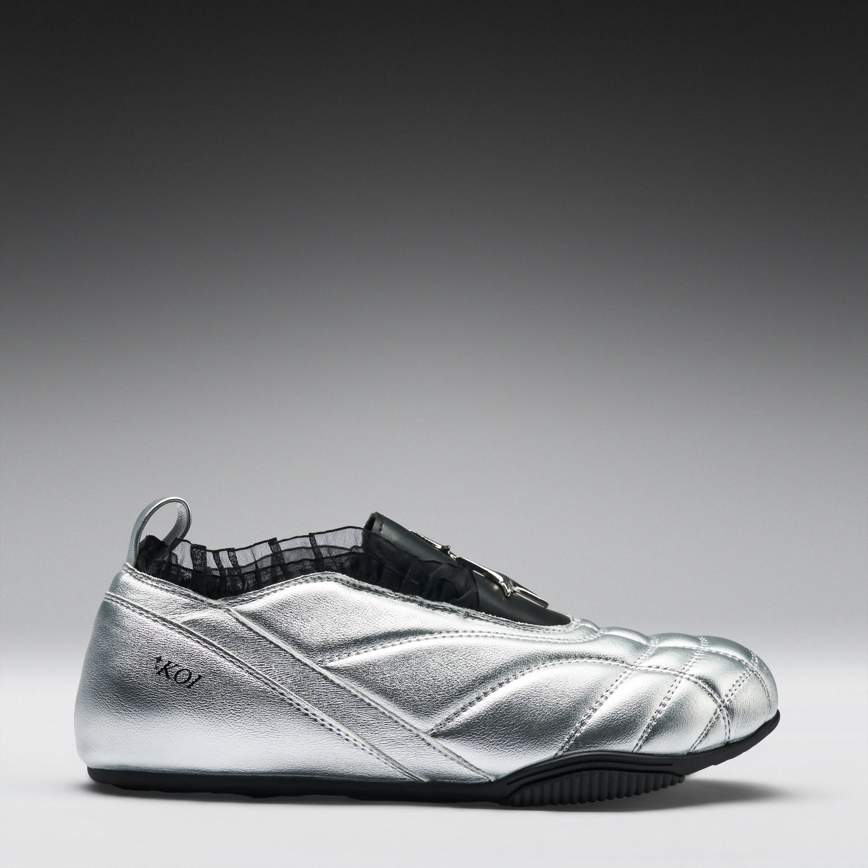 Heartbreaker Sporty Slip On Shoes- Silver sold by Koi Footwear product image thumbnail 2