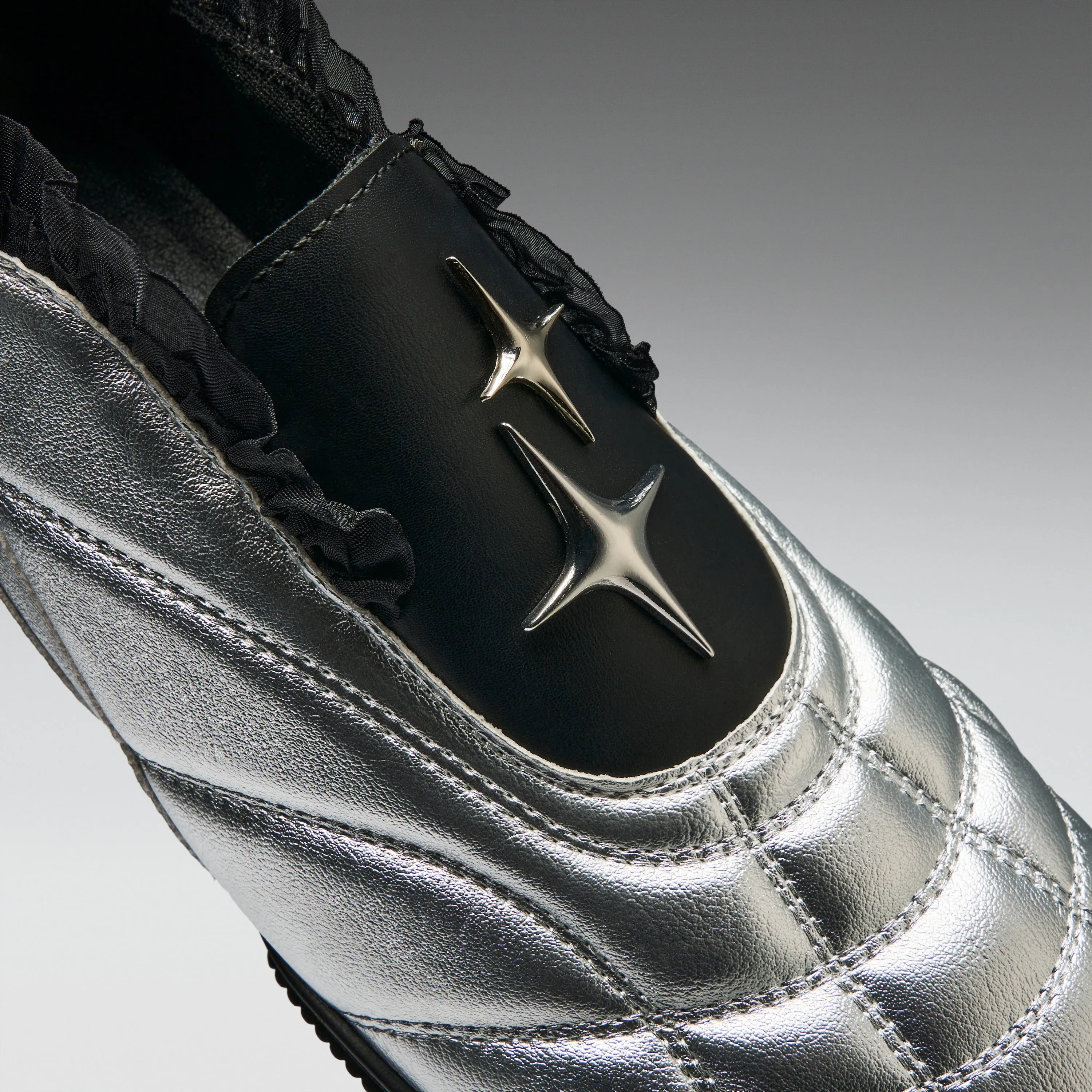 Heartbreaker Sporty Slip On Shoes- Silver sold by Koi Footwear product image thumbnail 3