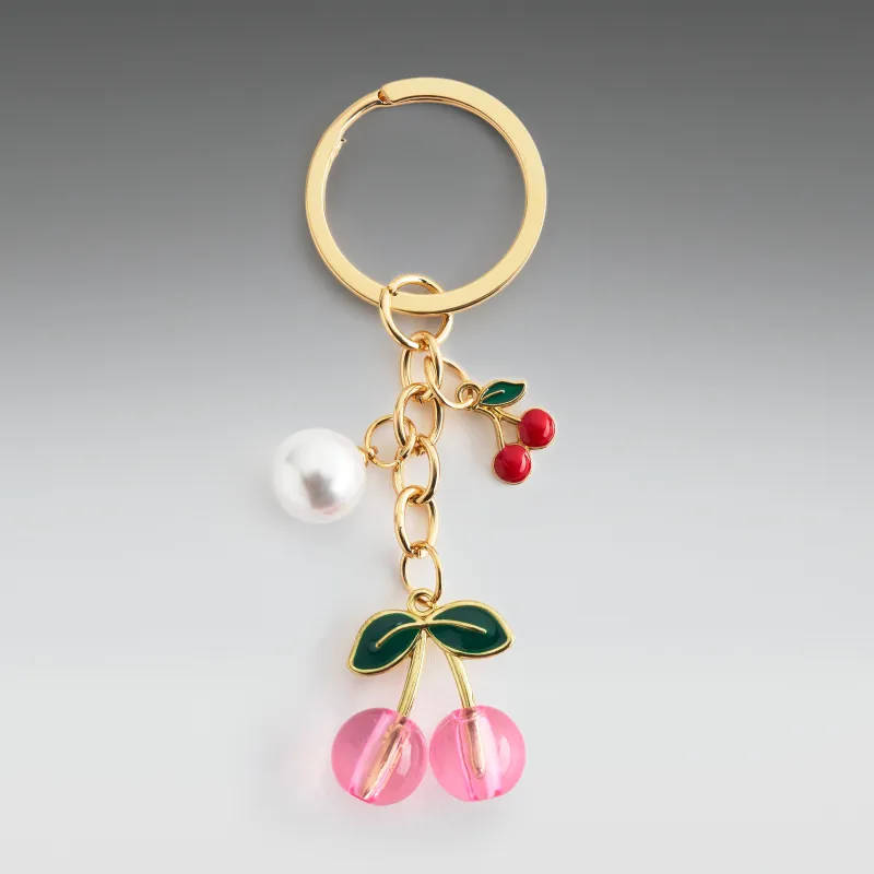 Double Cherries Keychain made by Koi Footwear