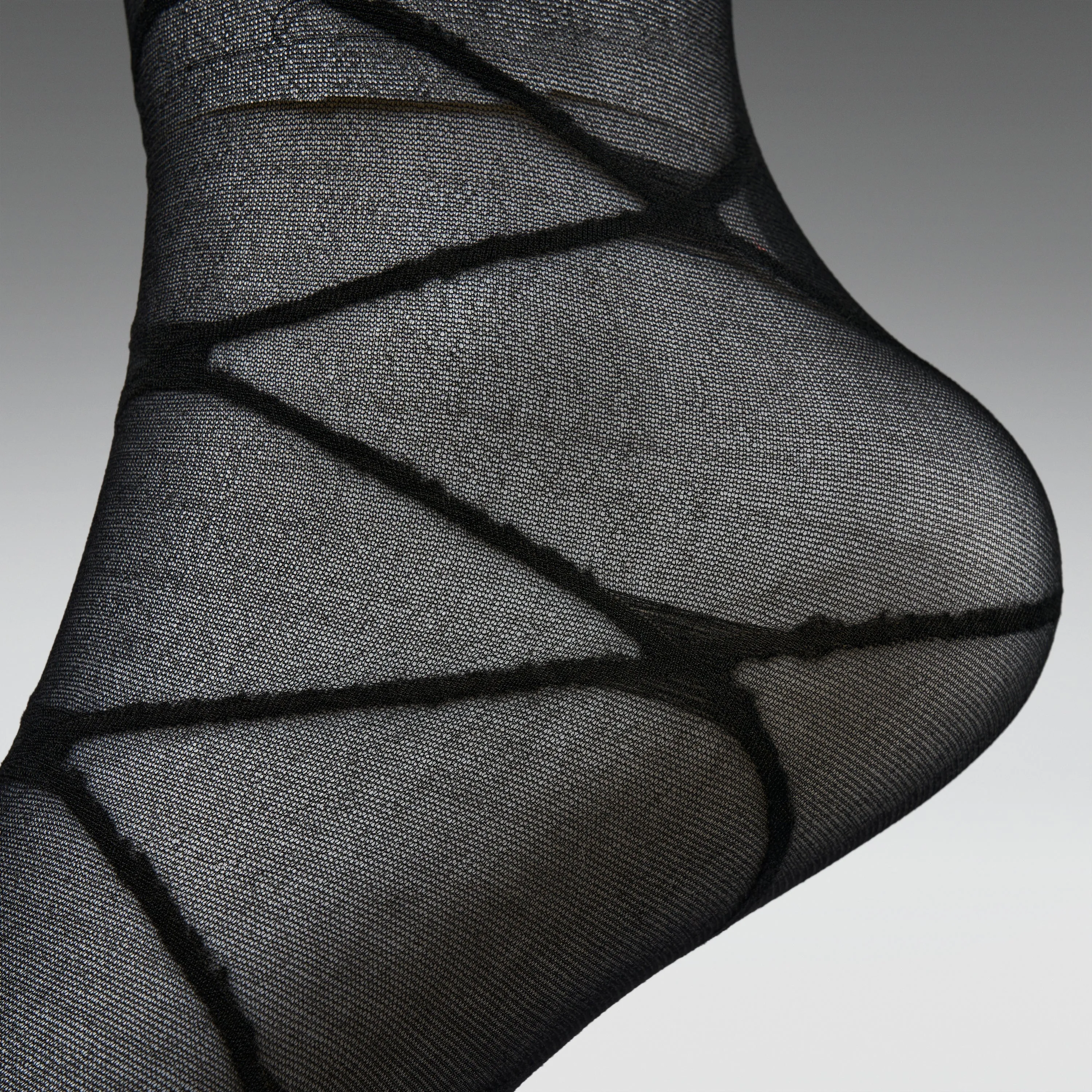 Ziva Black Sheer Long Socks sold by Koi Footwear product image thumbnail 2