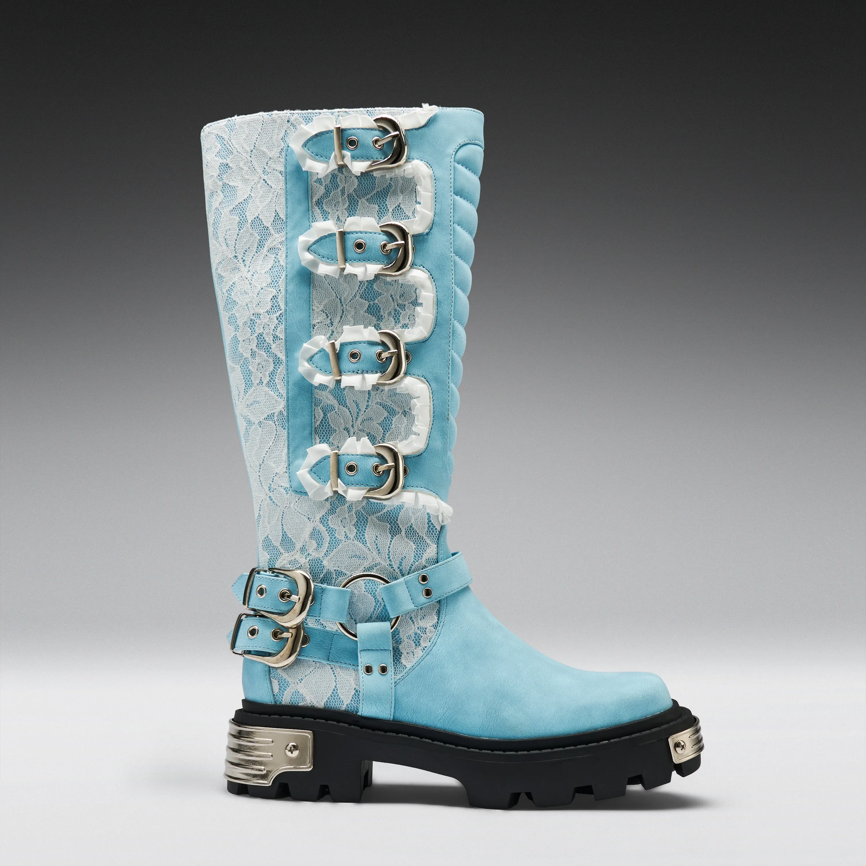 Jazmin Bean x KOI Blue Inside Whimsical Long Boots sold by Koi Footwear product image thumbnail 4