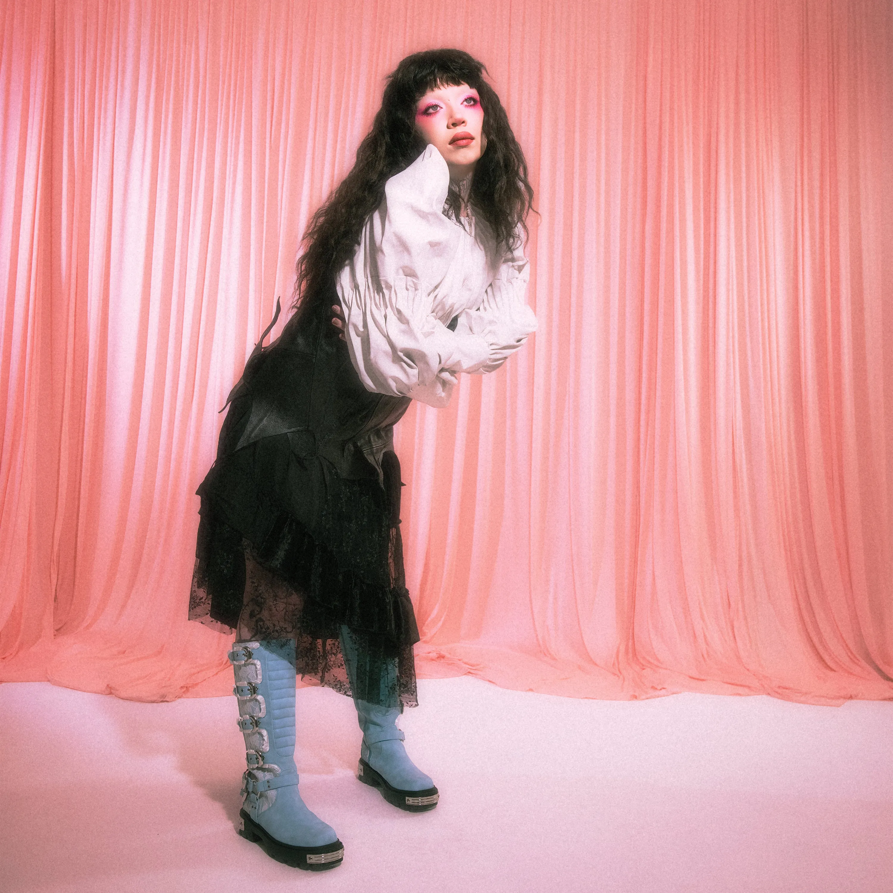 Jazmin Bean x KOI Blue Inside Whimsical Long Boots sold by Koi Footwear product image thumbnail 2