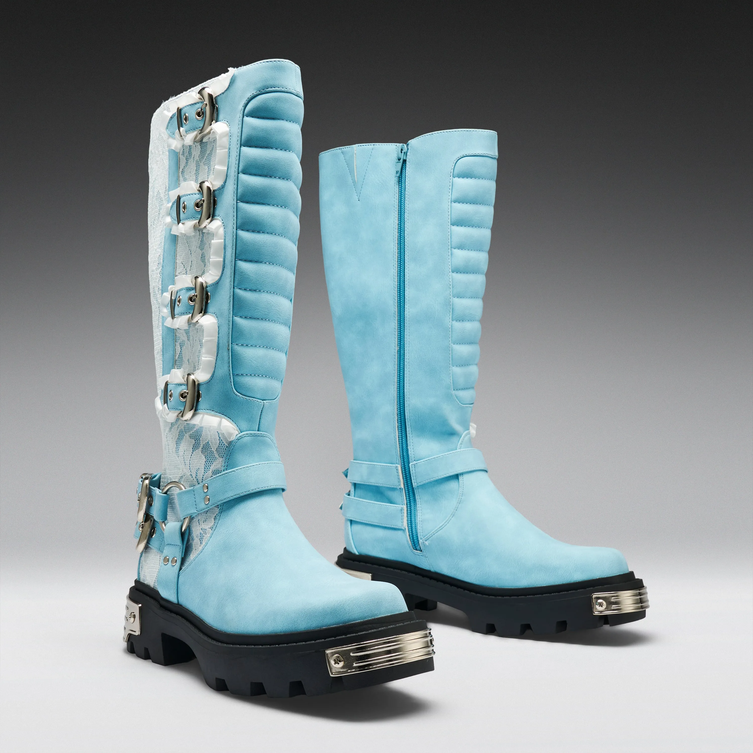 Jazmin Bean x KOI Blue Inside Whimsical Long Boots sold by Koi Footwear product image thumbnail 3