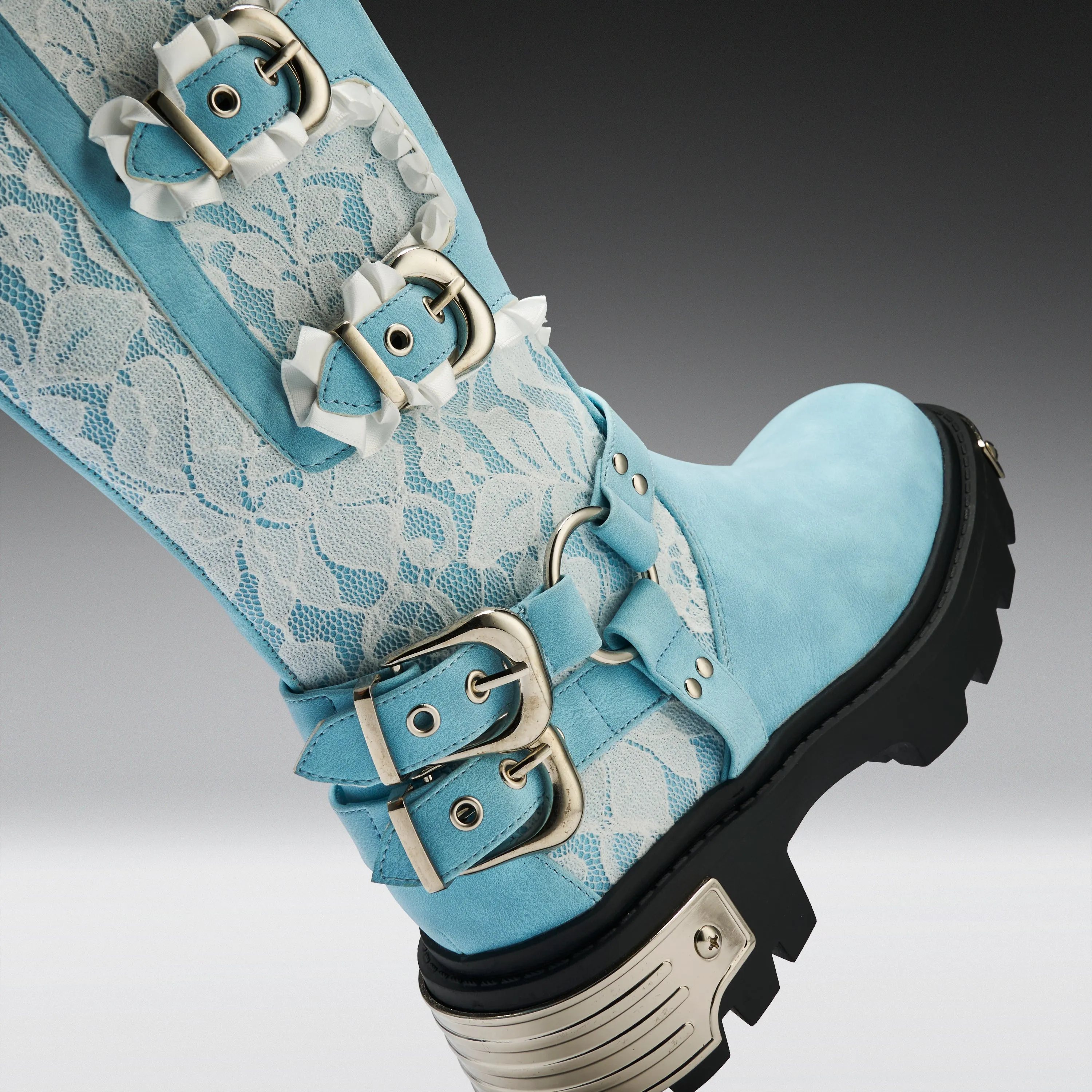 Jazmin Bean x KOI Blue Inside Whimsical Long Boots sold by Koi Footwear product image thumbnail 5