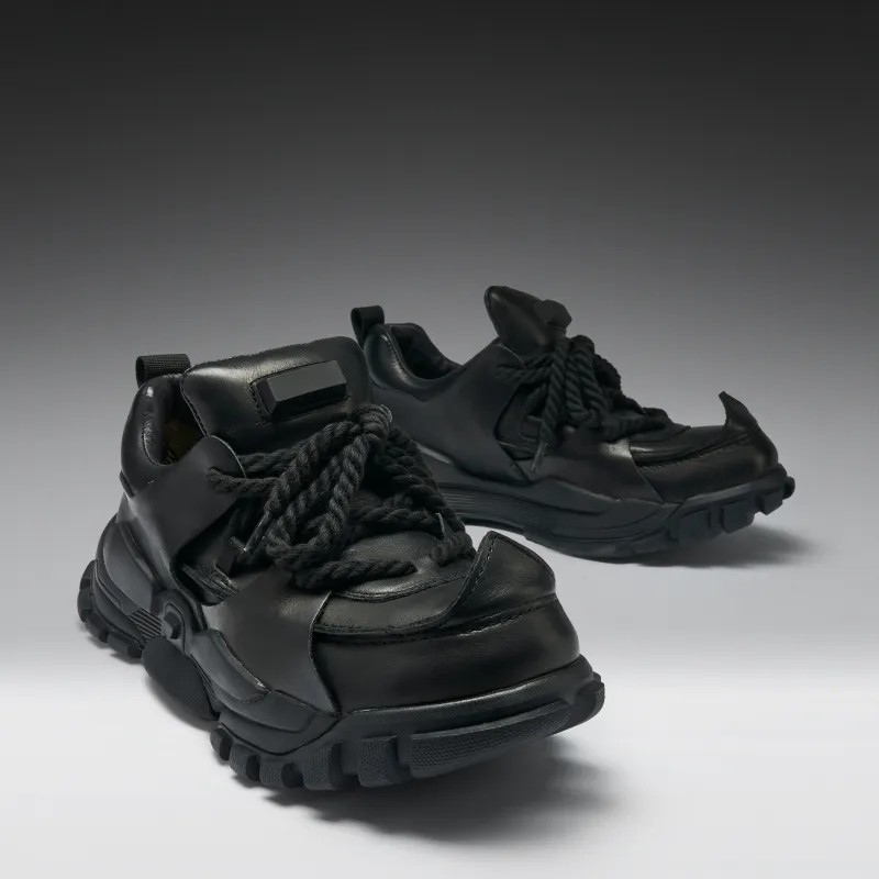Serpentbone Full Grain Leather Men's Utility Shoes - Shadow made by Koi Footwear