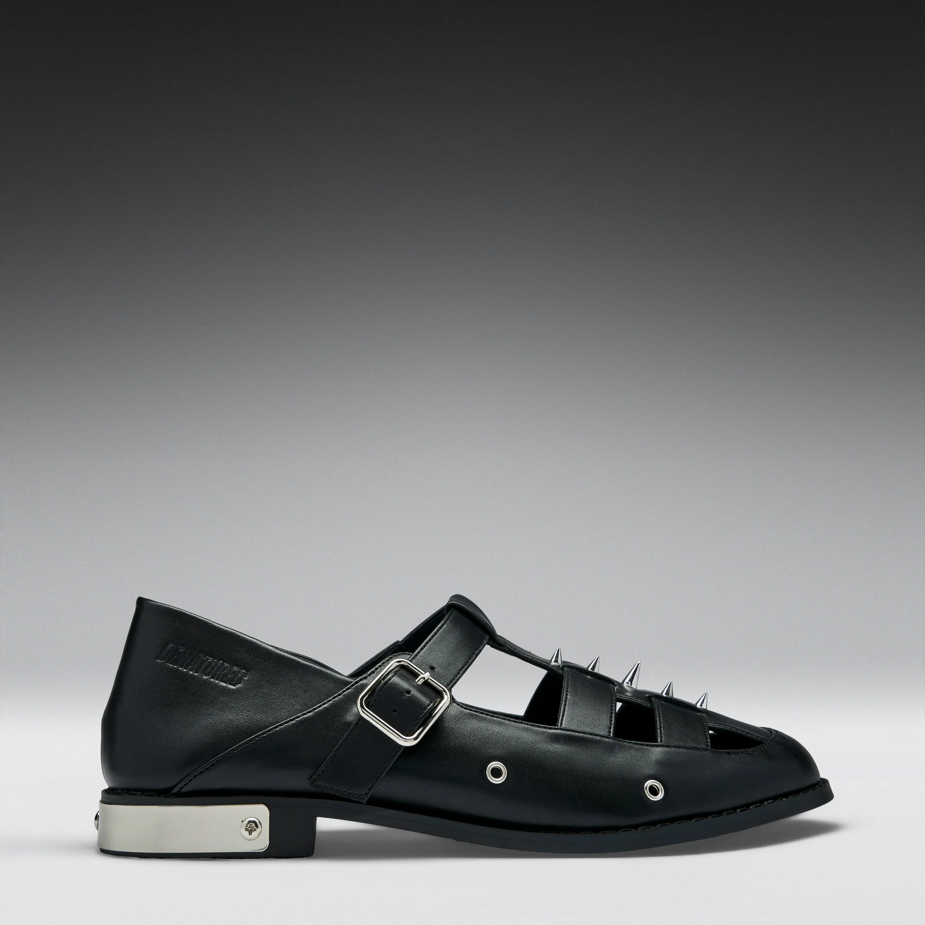 Forlorn Men's Spiked Mary Janes - Black sold by Koi Footwear product image thumbnail 2