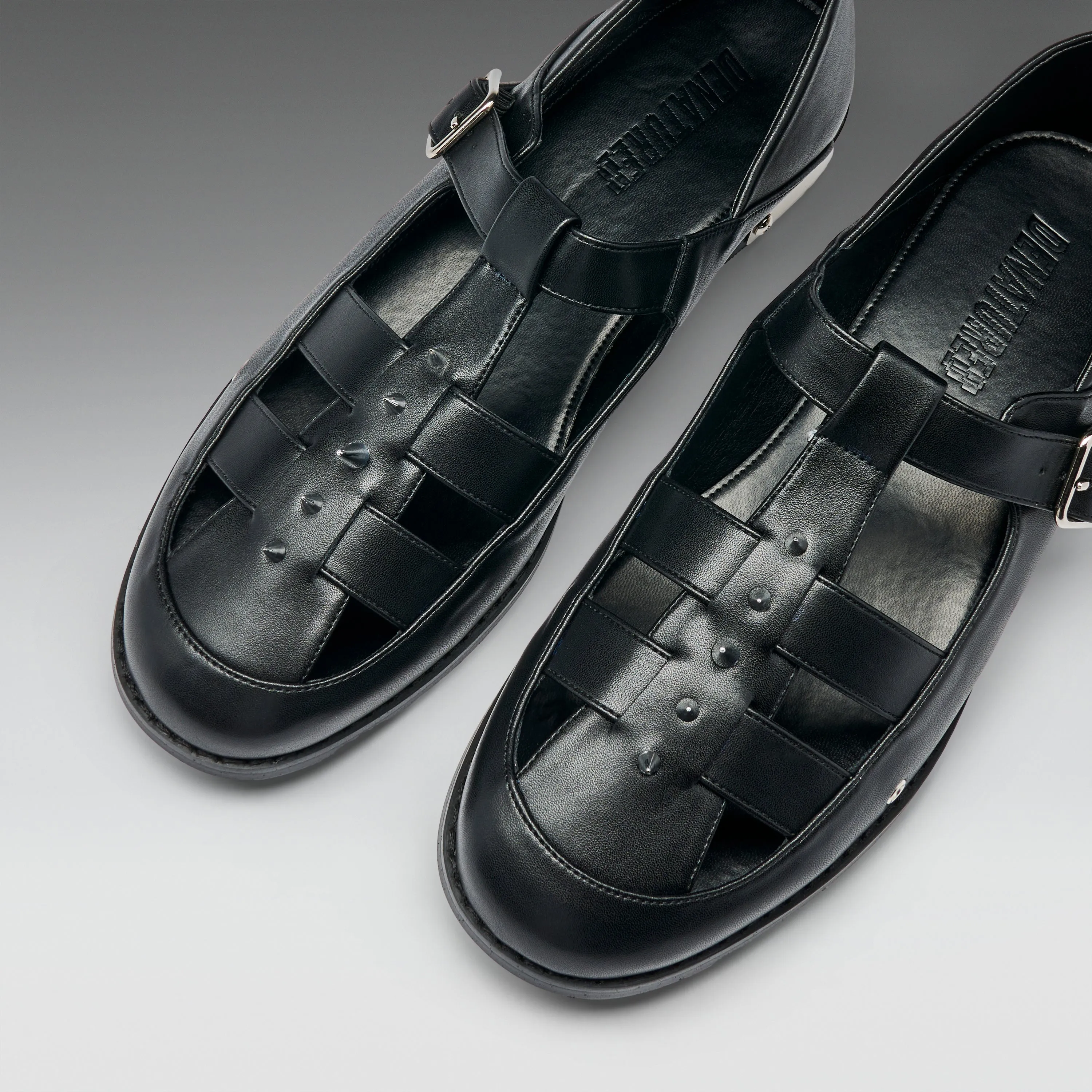 Forlorn Men's Spiked Mary Janes - Black sold by Koi Footwear product image thumbnail 5