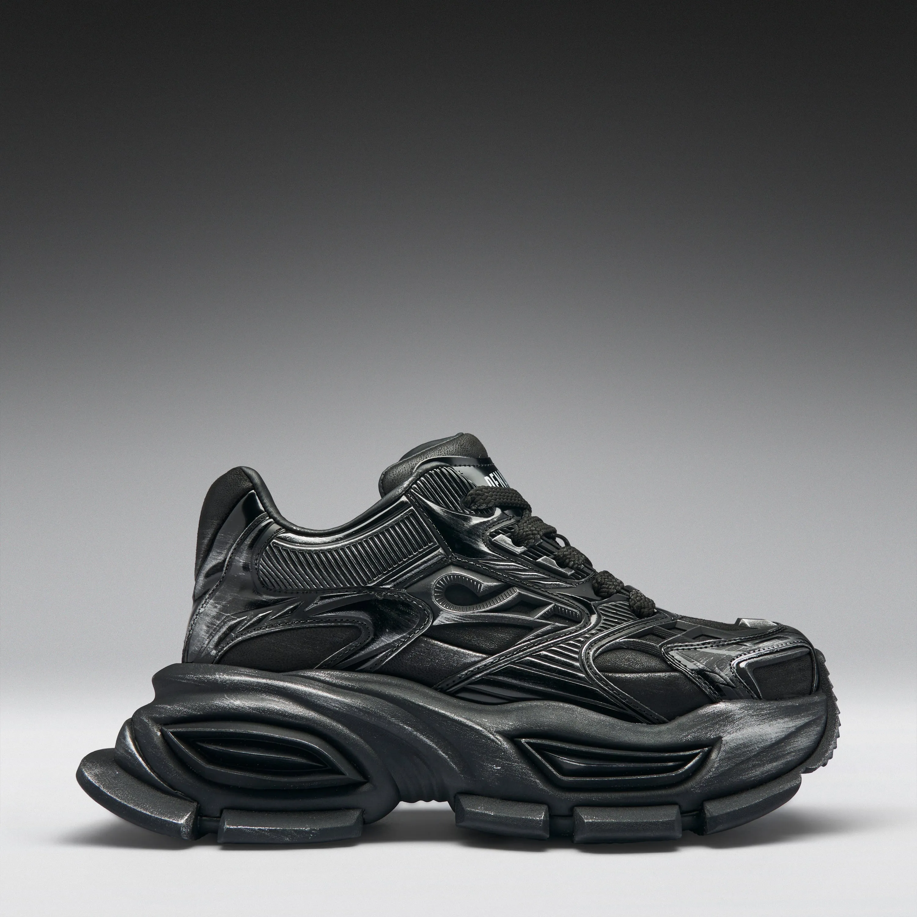 Orbit Men's Chunky Trainers - Black sold by Koi Footwear product image thumbnail 2