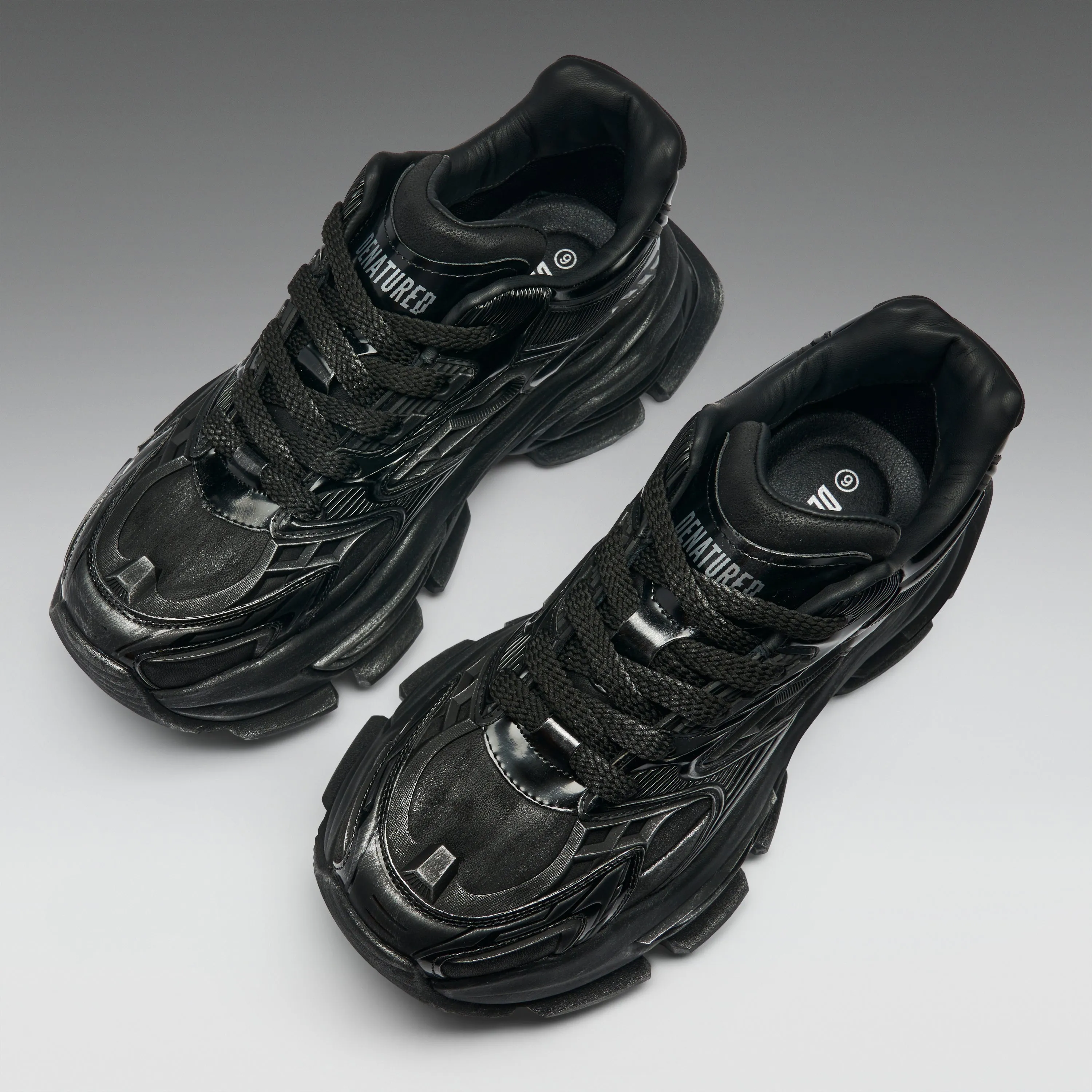 Orbit Men's Chunky Trainers - Black sold by Koi Footwear product image thumbnail 5