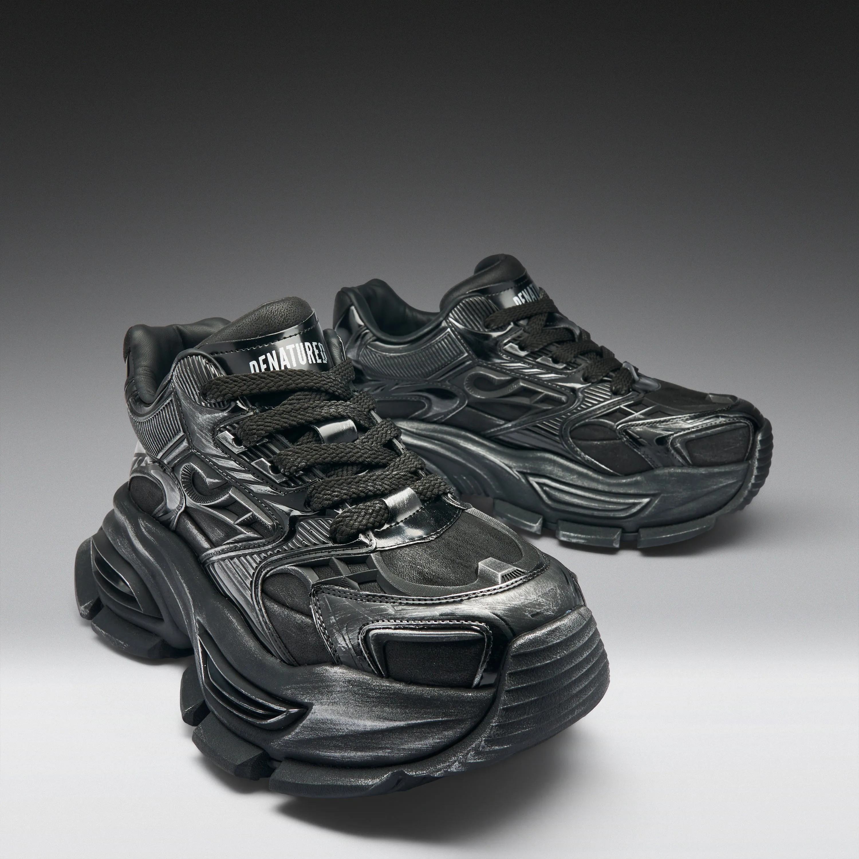 Orbit Men's Chunky Trainers - Black sold by Koi Footwear