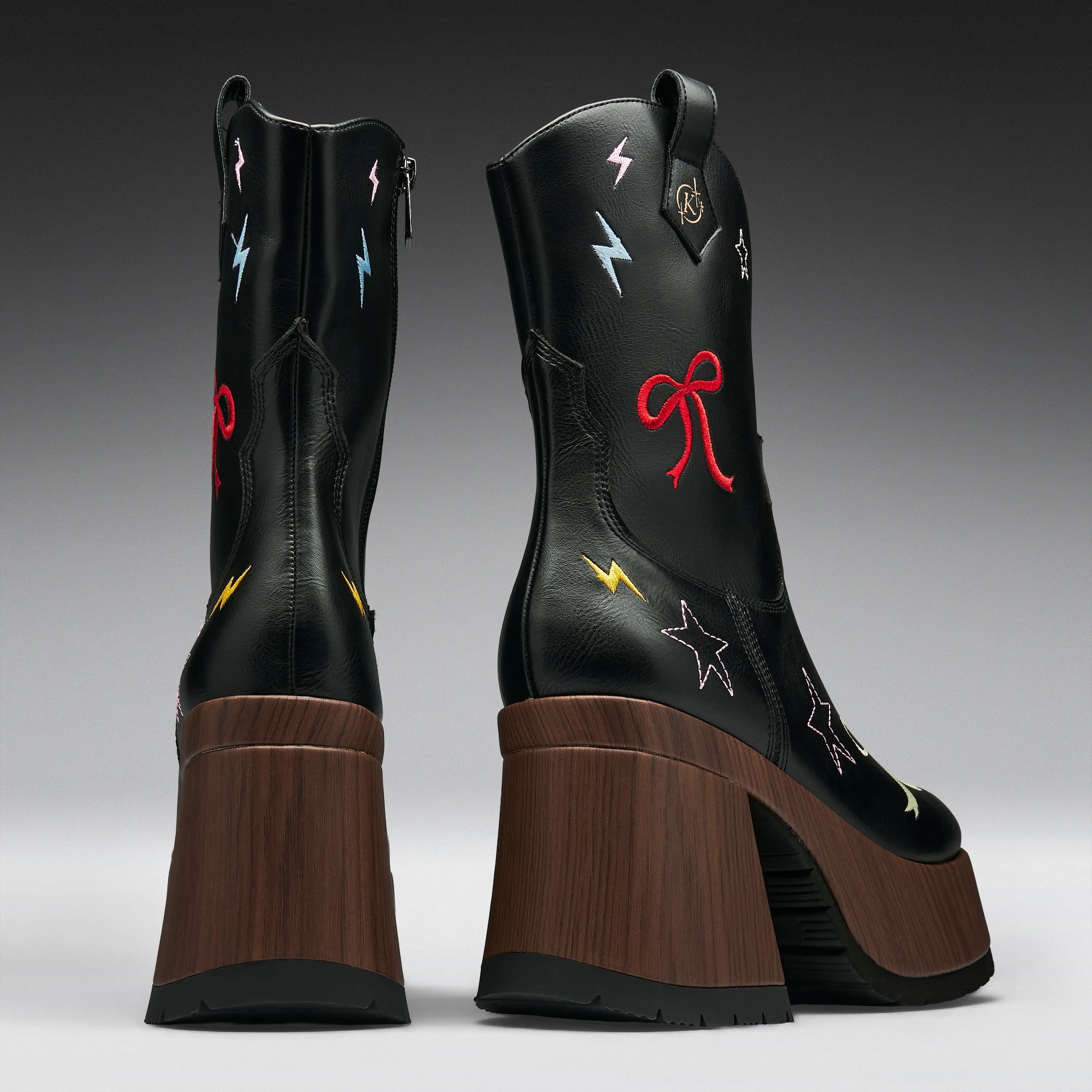 Lassitude Chunky Cowboy Boots sold by Koi Footwear product image thumbnail 3