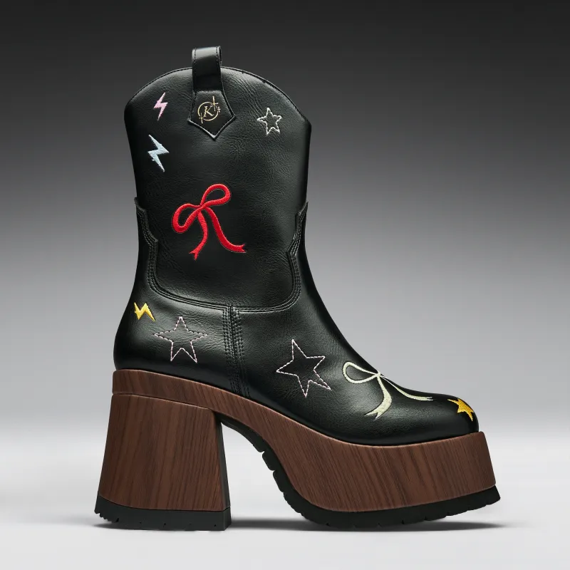 Lassitude Chunky Cowboy Boots made by Koi Footwear