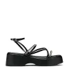Monarch Strappy Diamante Sandals - Black sold by Koi Footwear