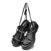 Monarch Strappy Diamante Sandals - Black sold by Koi Footwear