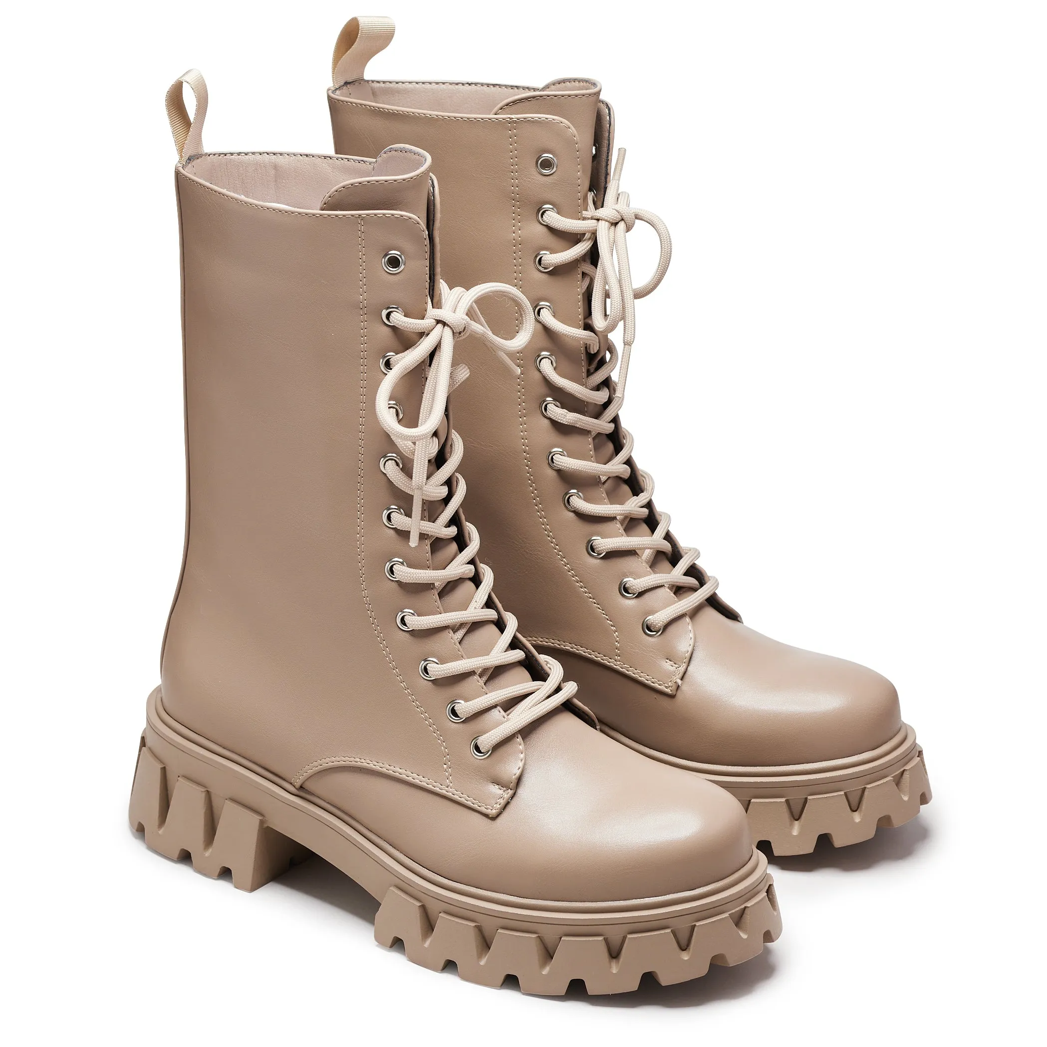 Siren Tall Lace Up Boots - Dust sold by Koi Footwear product image thumbnail 3
