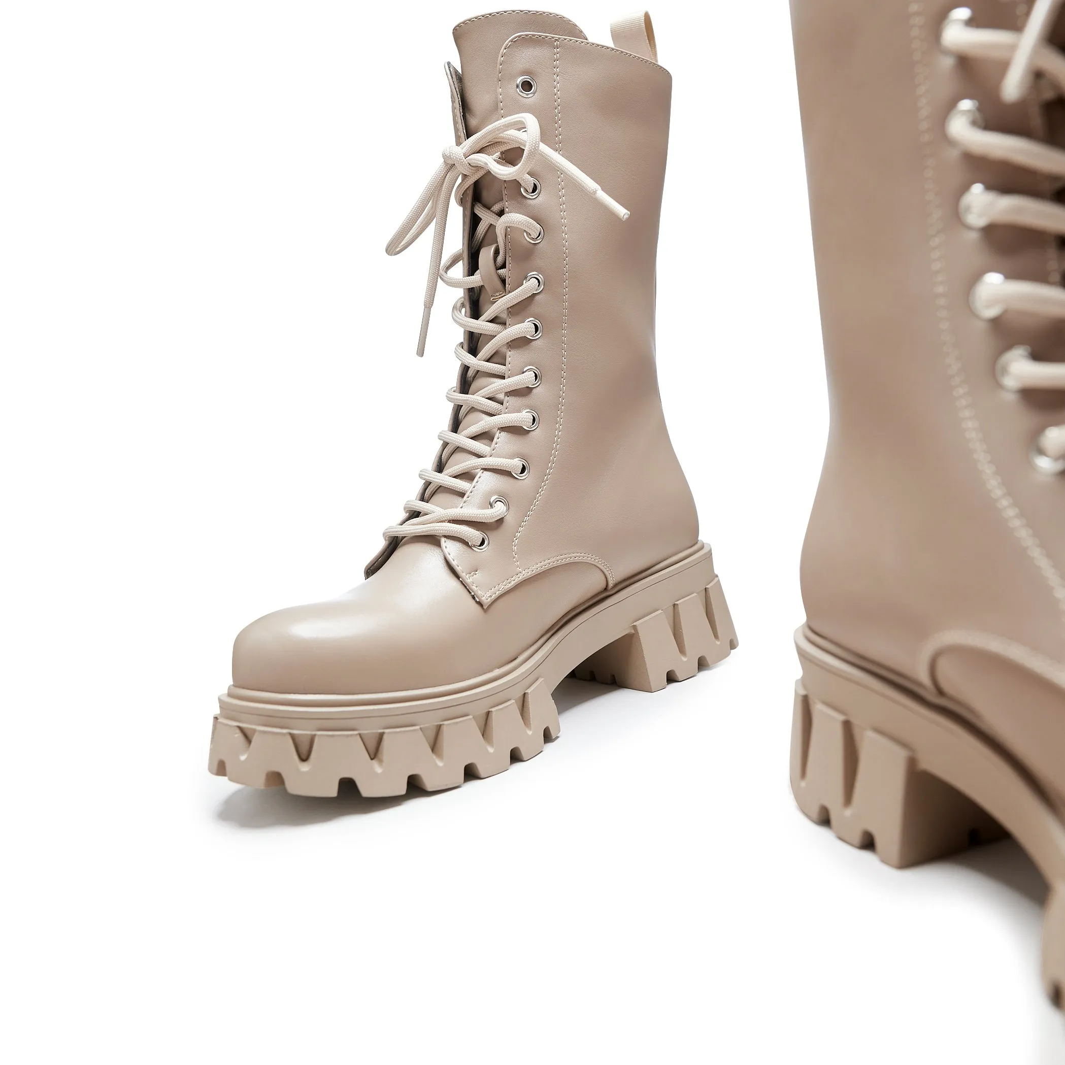 Siren Tall Lace Up Boots - Dust sold by Koi Footwear product image thumbnail 5