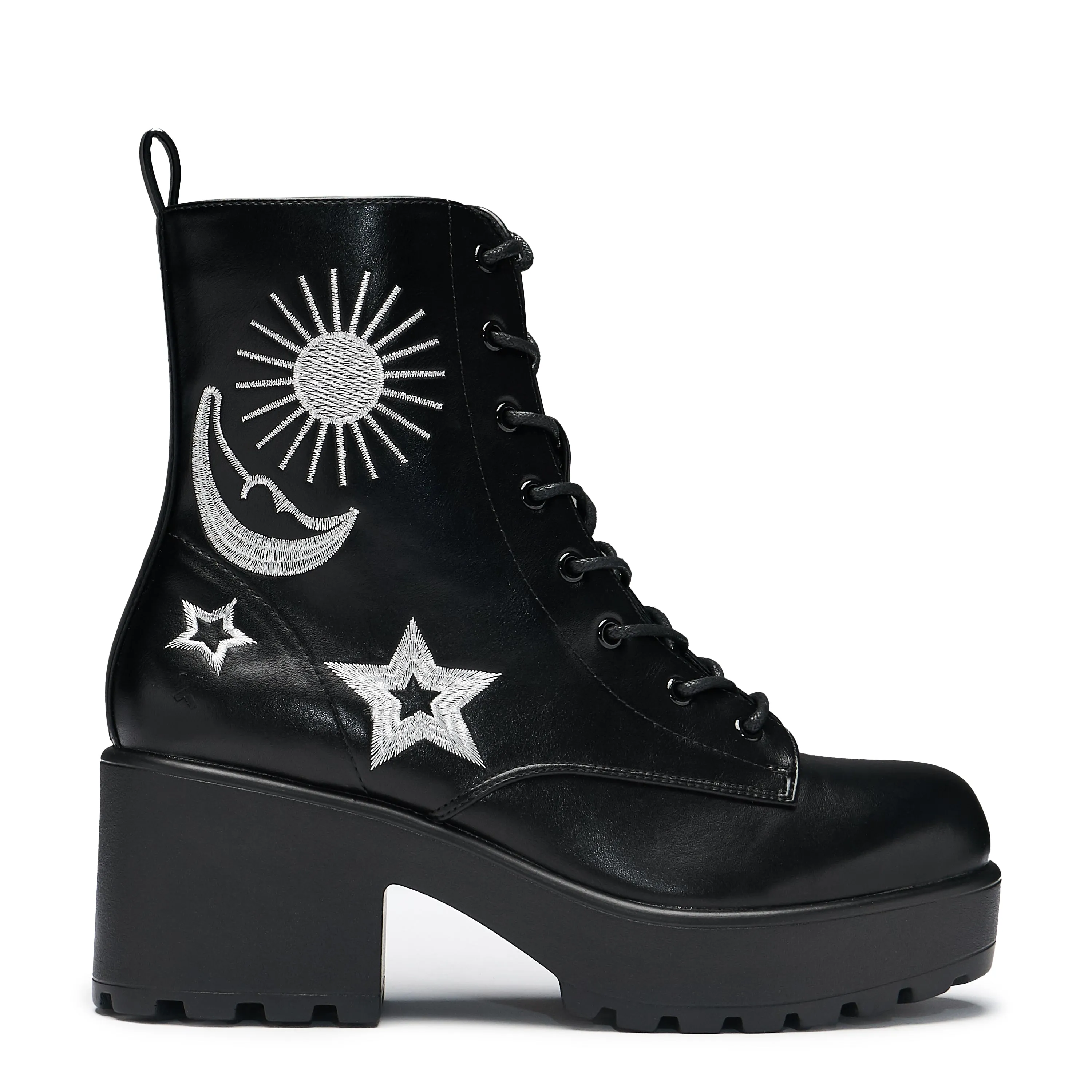 Astro Silver Star & Moon Chunky Boots sold by Koi Footwear product image thumbnail 2