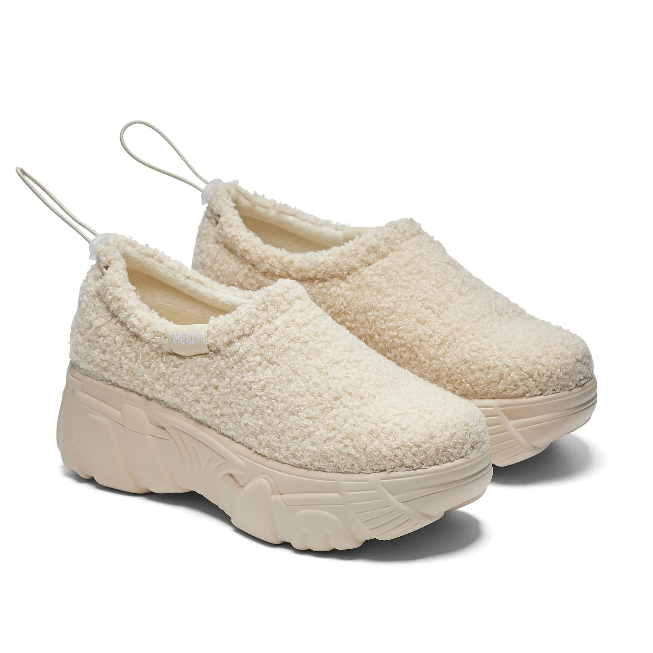 Flamma Microfibre Chunky Shoes - Cream sold by Koi Footwear product image thumbnail 3