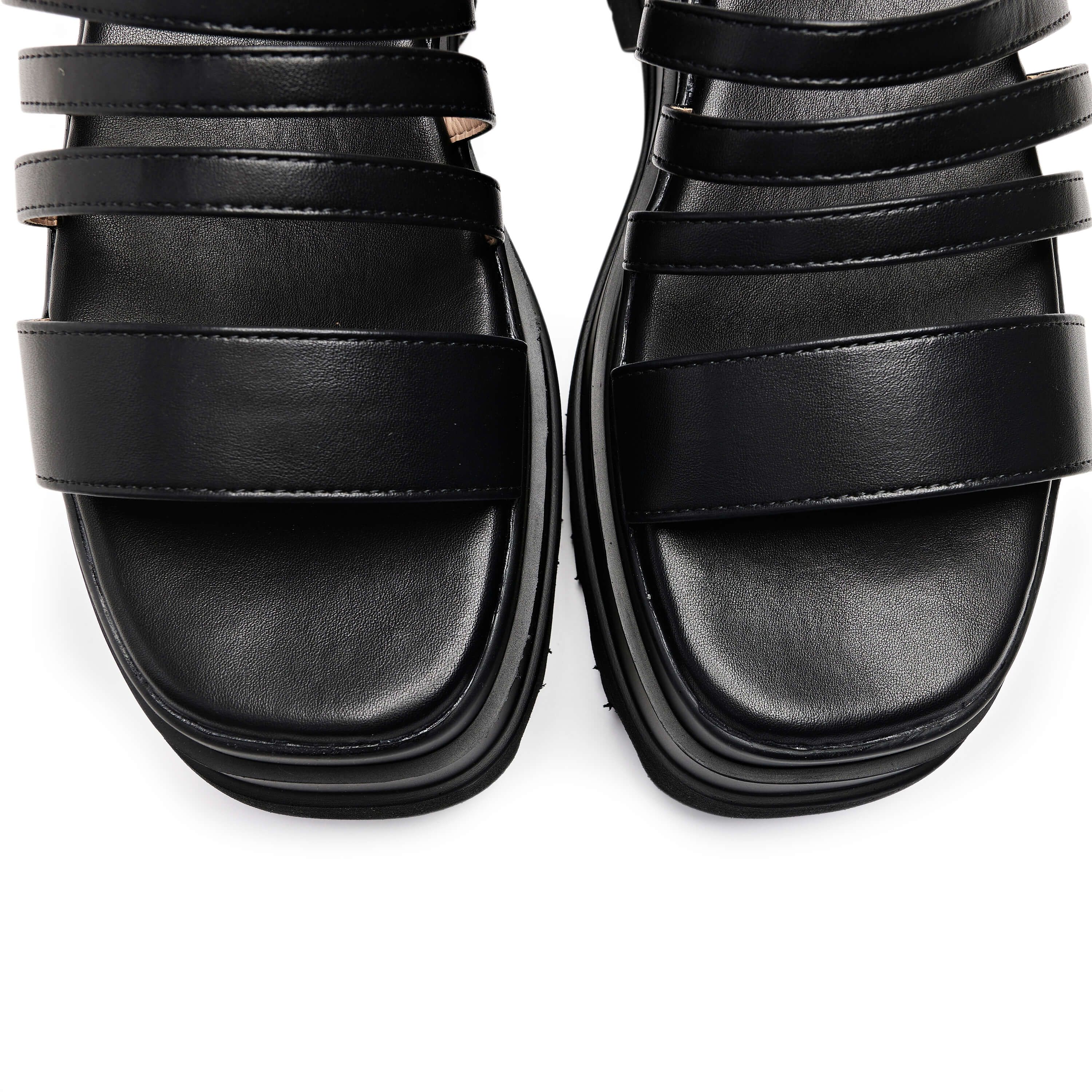 Lyra Black Strappy Trident Sandals sold by Koi Footwear product image thumbnail 6