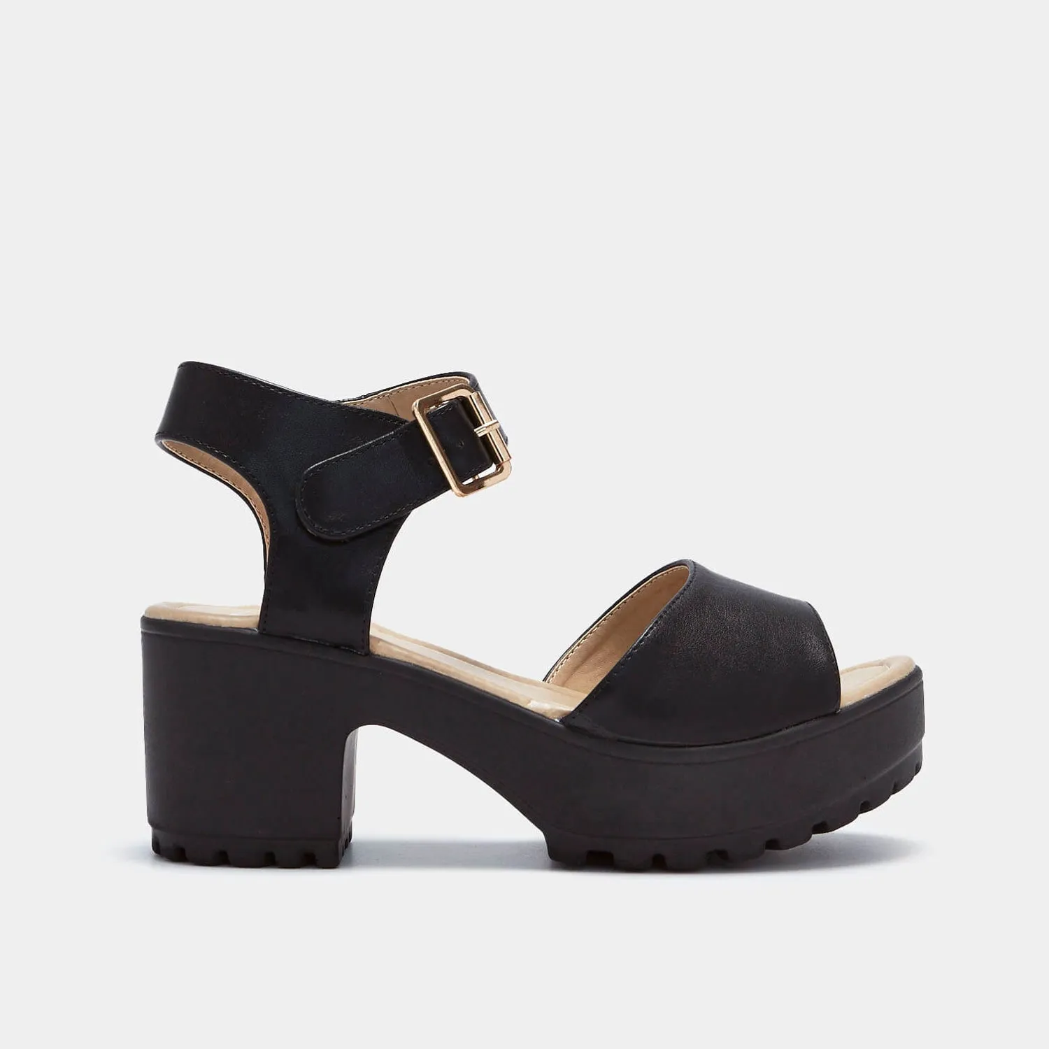 LOR Black Chunky Sandals sold by Koi Footwear product image thumbnail 2