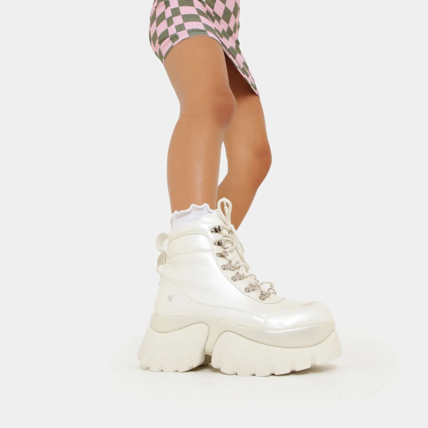 Gooey White 'Monster' Platform Boots sold by Koi Footwear product image thumbnail 4