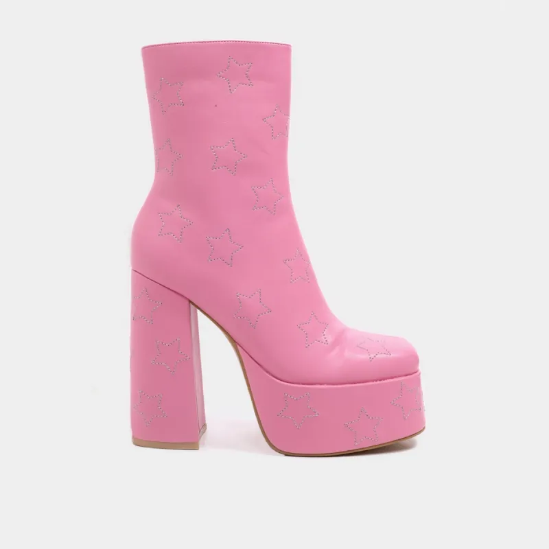 A Princess’s Little Secret Diamante Heeled Boots sold by Koi Footwear