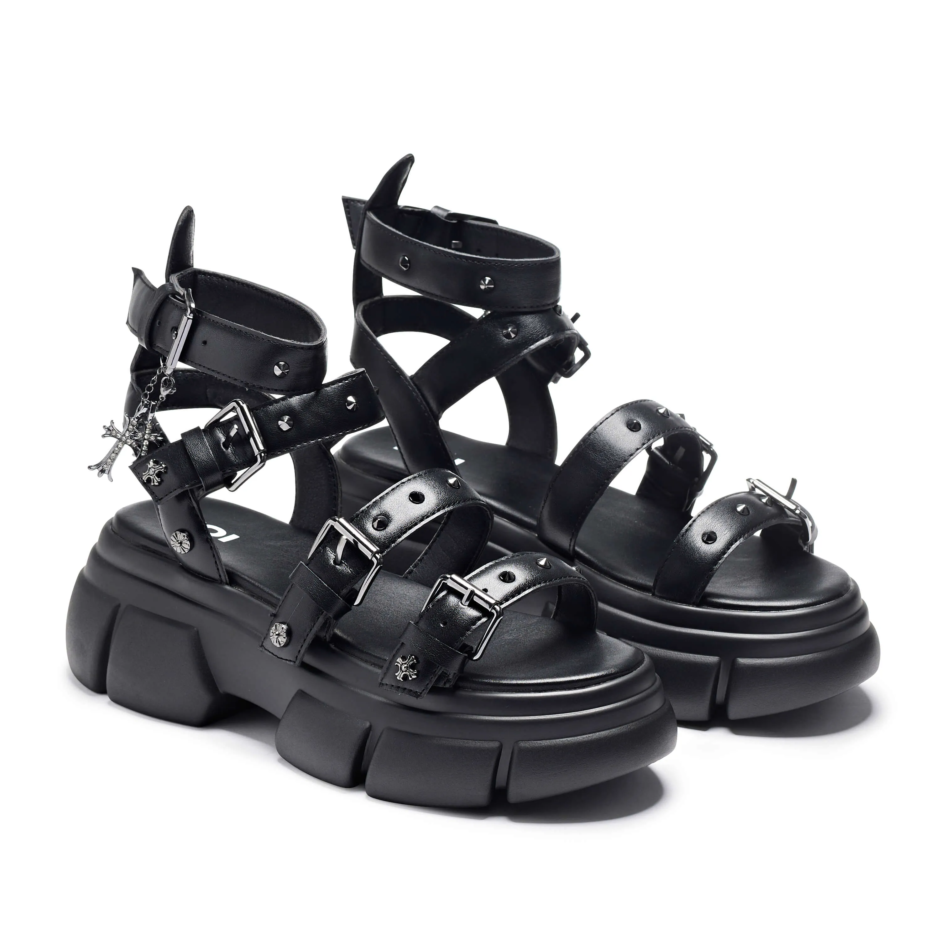A Raining Vengeance Charm Platform Sandals sold by Koi Footwear product image thumbnail 3