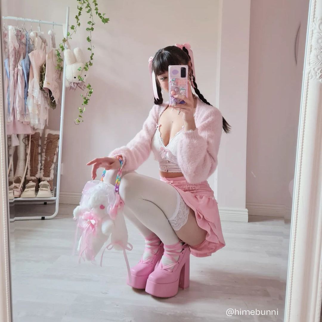 Playboy Infidelity Pink Lace Up Heels sold by Koi Footwear product image thumbnail 3