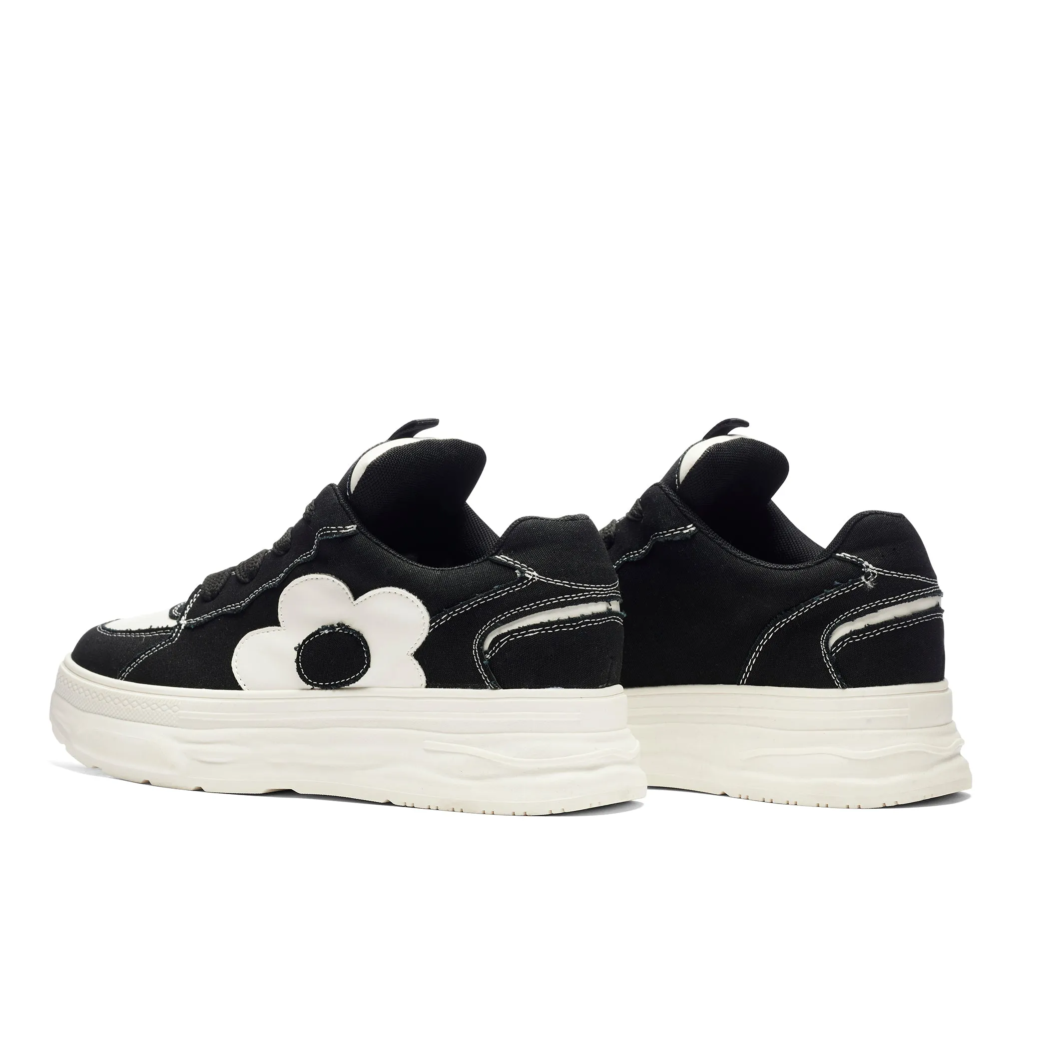 Petal Husk Chunky Trainers - Monochrome sold by Koi Footwear product image thumbnail 4