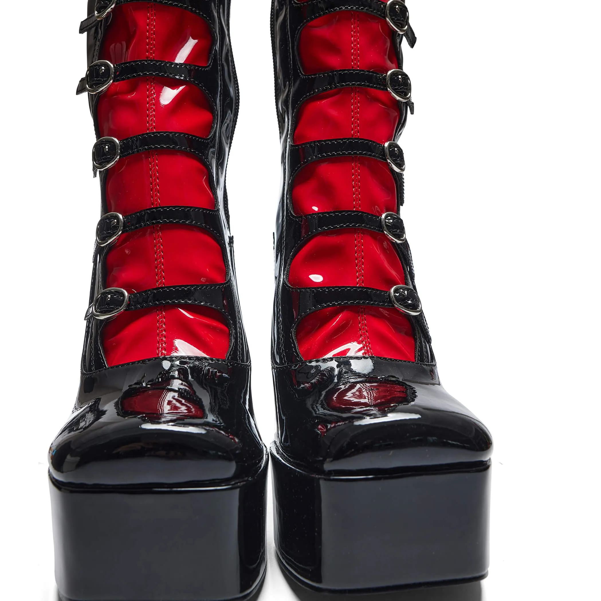Ritual State Patent Long Boots - Red sold by Koi Footwear product image thumbnail 5