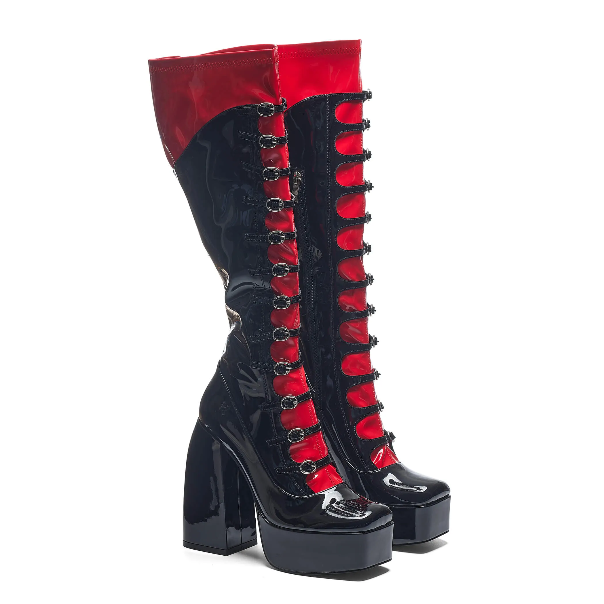 Ritual State Patent Long Boots - Red sold by Koi Footwear product image thumbnail 3