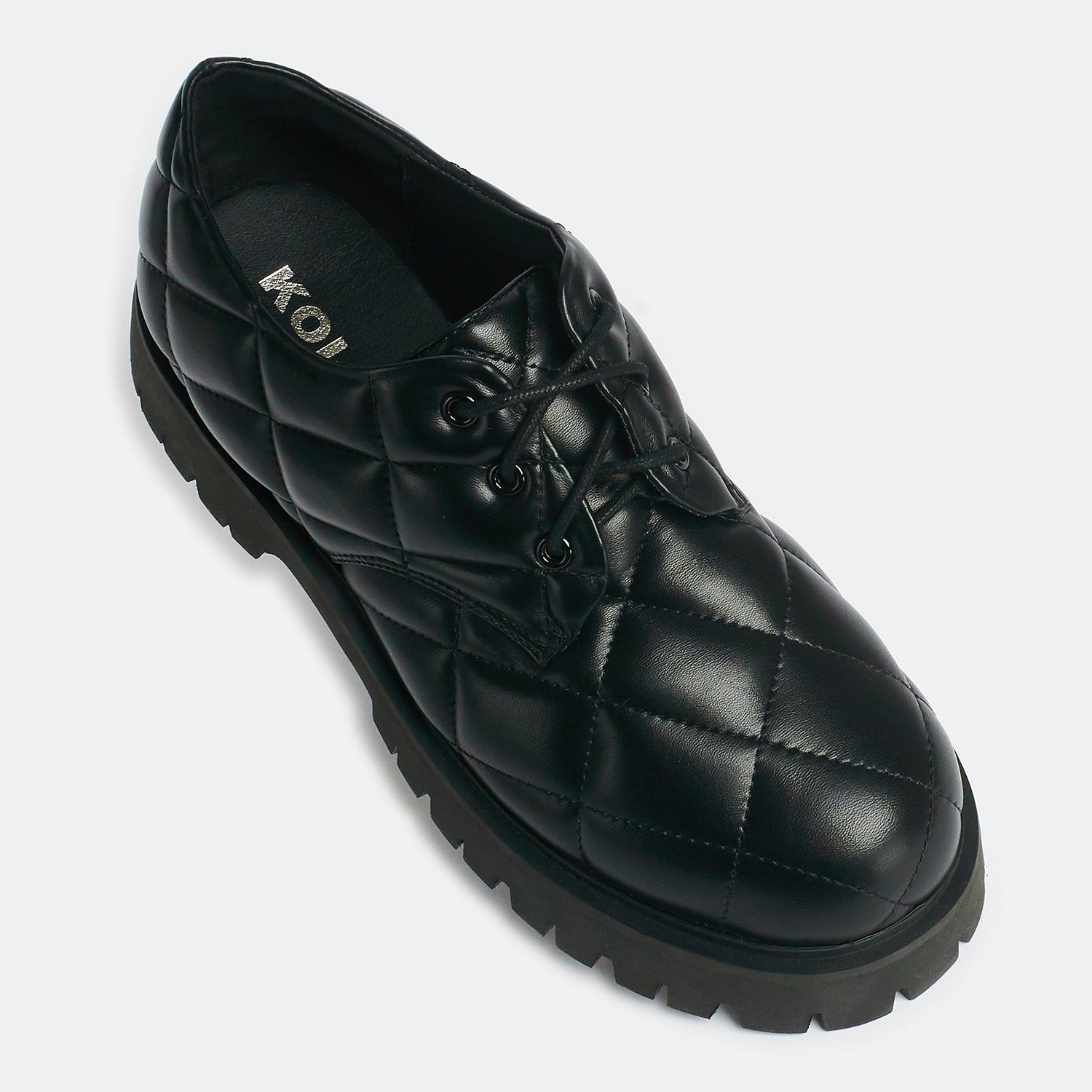 The Snug Cave Men's Black Quilted Shoes sold by Koi Footwear product image thumbnail 4
