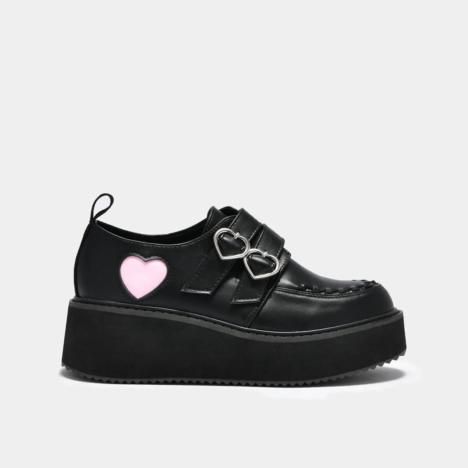 Pothos Pink Heart Wave Platform Shoes sold by Koi Footwear product image thumbnail 2