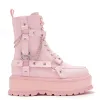 Yami Pastel Pink Platform Boots sold by Koi Footwear