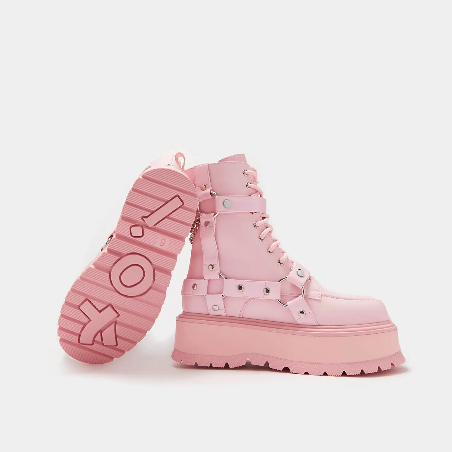 Yami Pastel Pink Platform Boots sold by Koi Footwear product image thumbnail 3