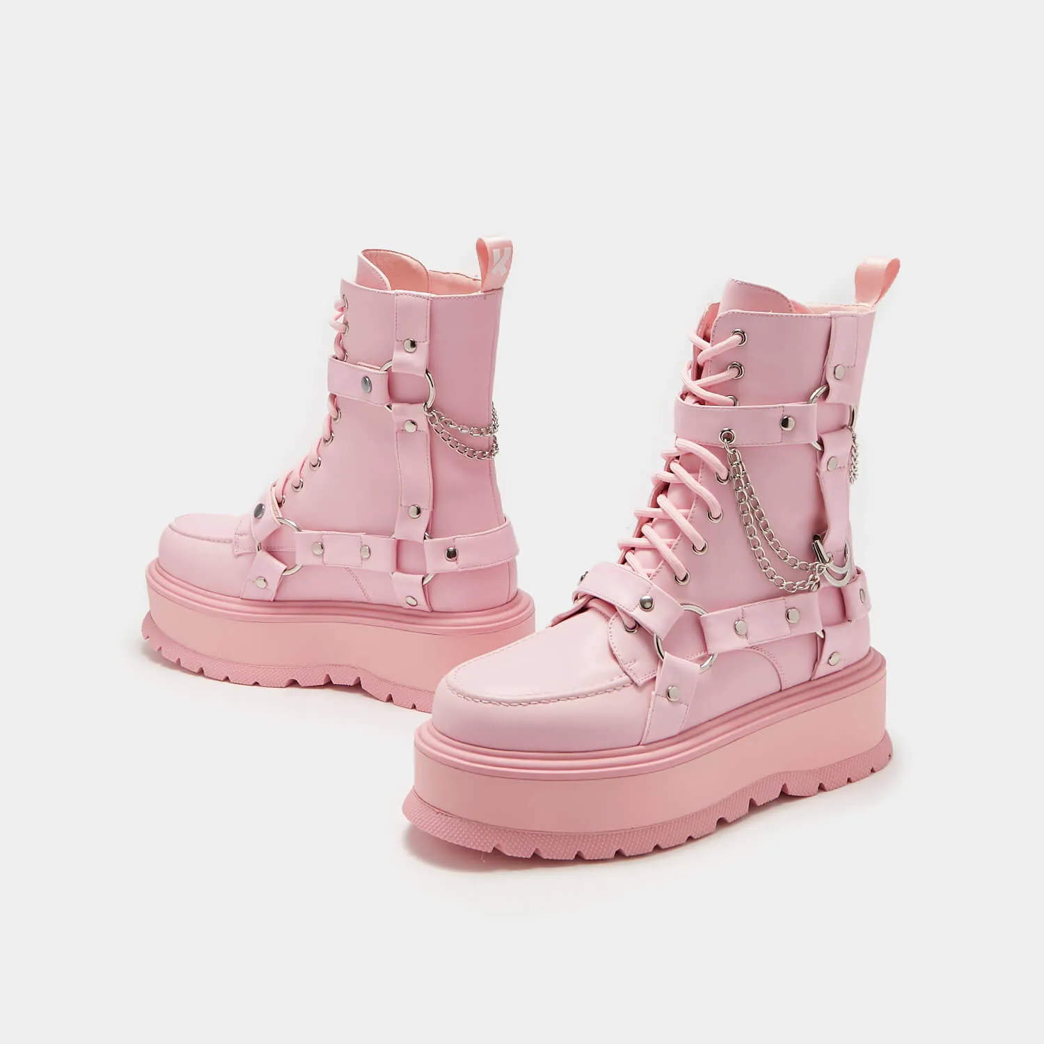 Yami Pastel Pink Platform Boots sold by Koi Footwear product image thumbnail 5