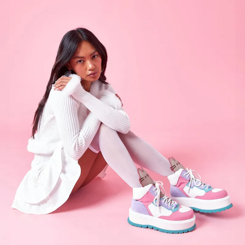 Pusheen Cuddles Pastel Platform Boots sold by Koi Footwear