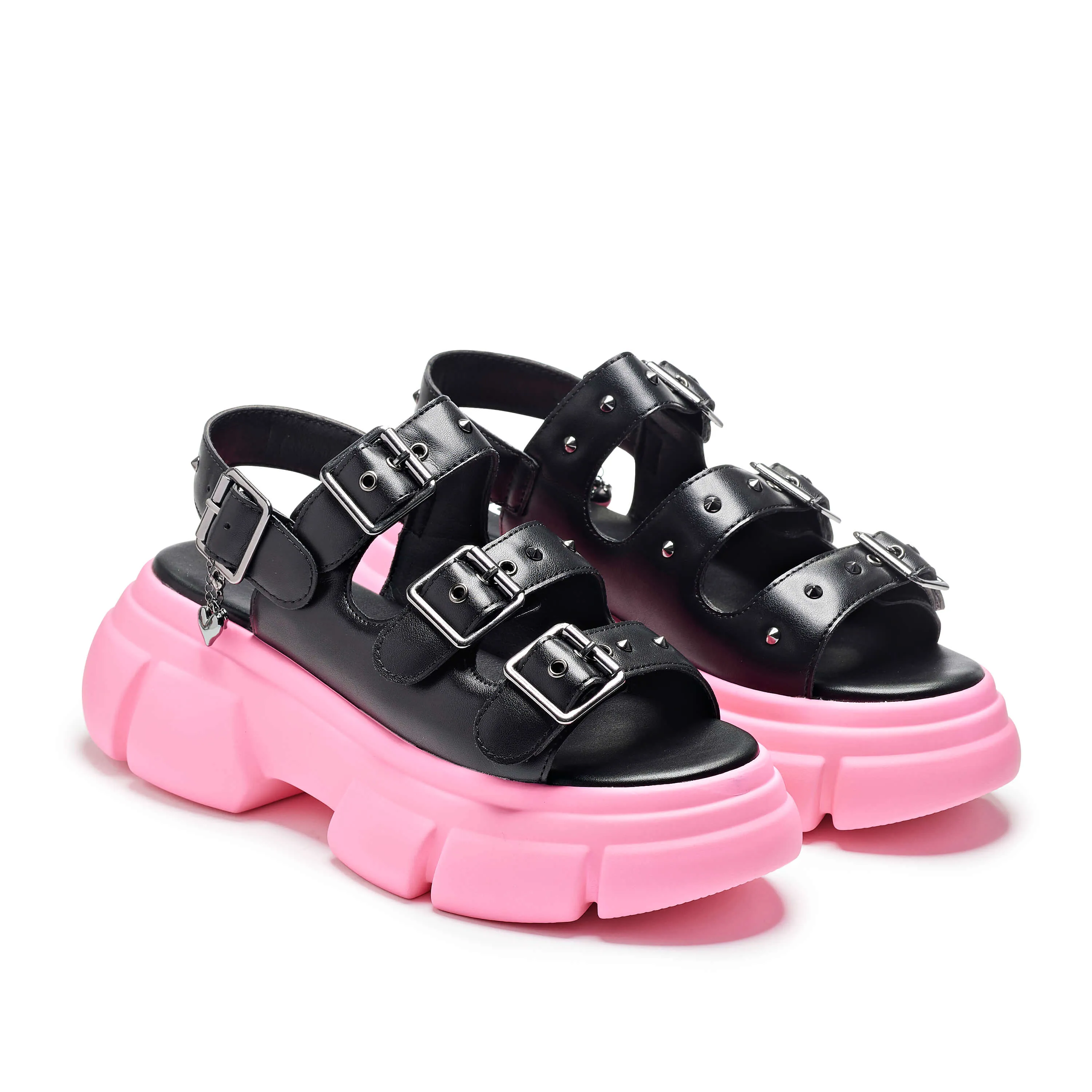 Sticky Secrets Chunky Pink Sandals sold by Koi Footwear product image thumbnail 3