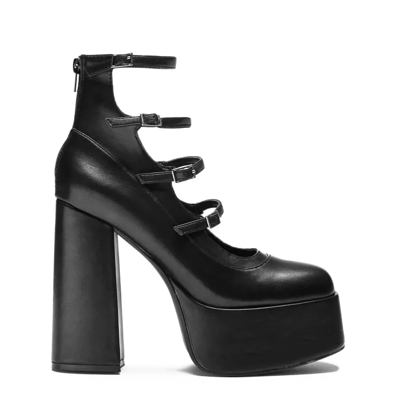 Gurren Strappy Platform Heels sold by Koi Footwear